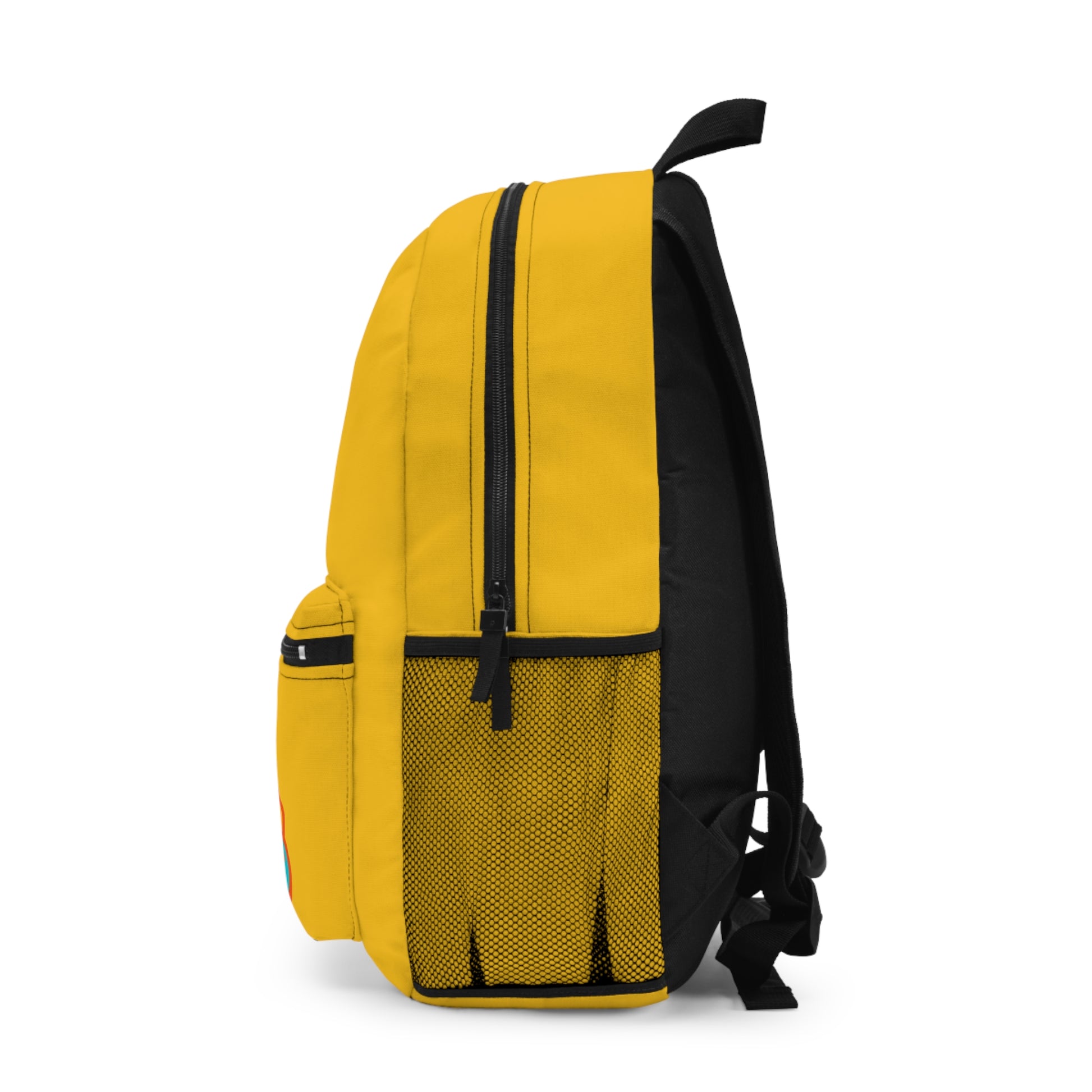 “Snacking Since Day1 Backpack - Stylish Yellow School & Travel Bag”