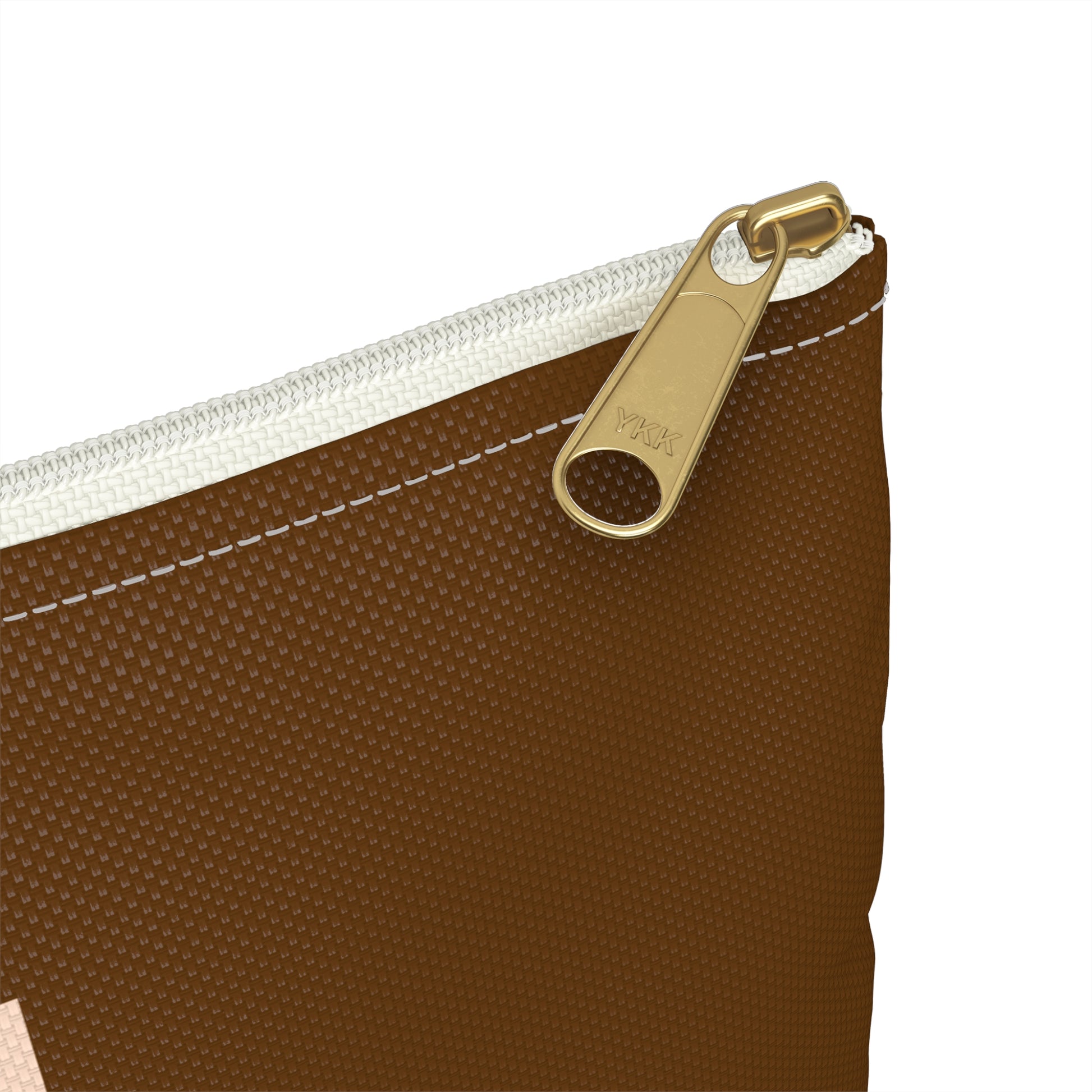 Running on Mom Magic & Coffee Pouch - Limited Edition Chocolate Brown - Mom Survival Kit - Cosmetic Bag - Mother’s Day Gift