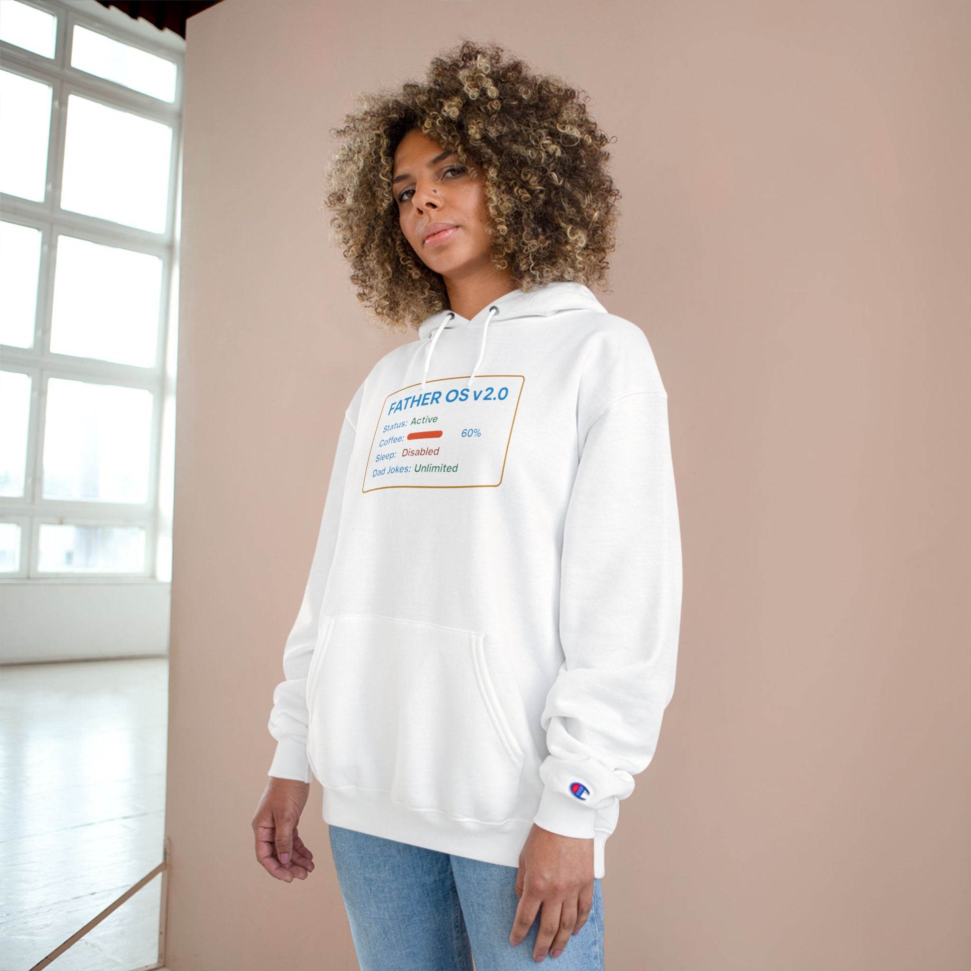 “Day1Father Tech Dad Champion Hoodie”