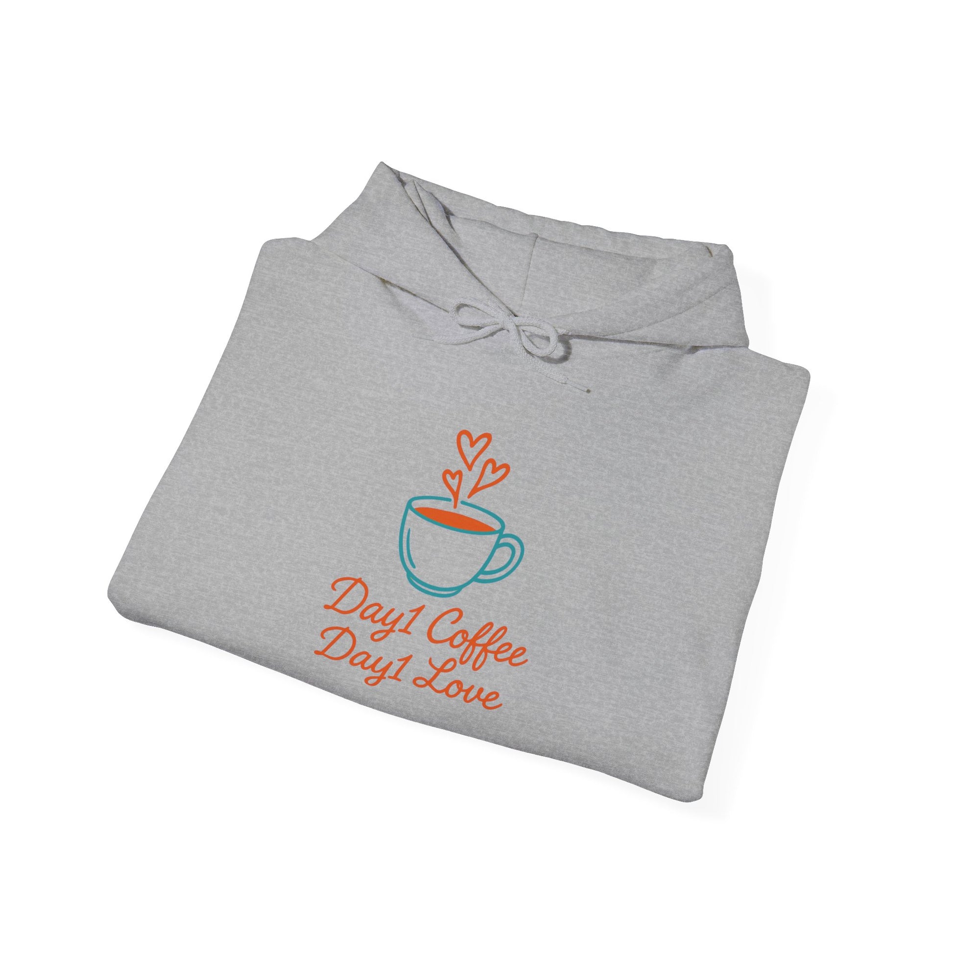 “Day1 Coffee Love Hoodie - Cozy Sweatshirt”