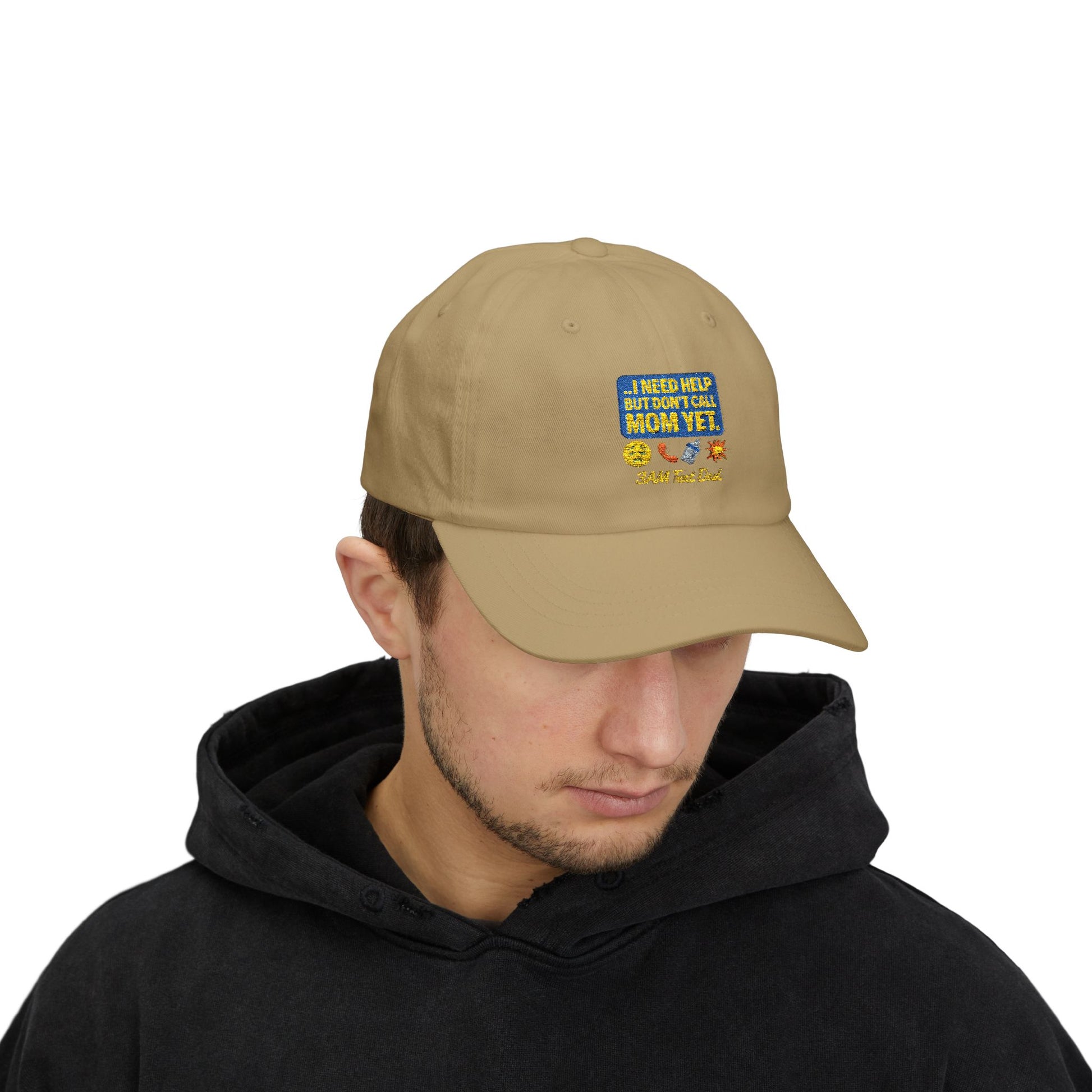 Embroidered Dad Cap - 3am Dad Text I Need Help But Don’t Call Mom Yet