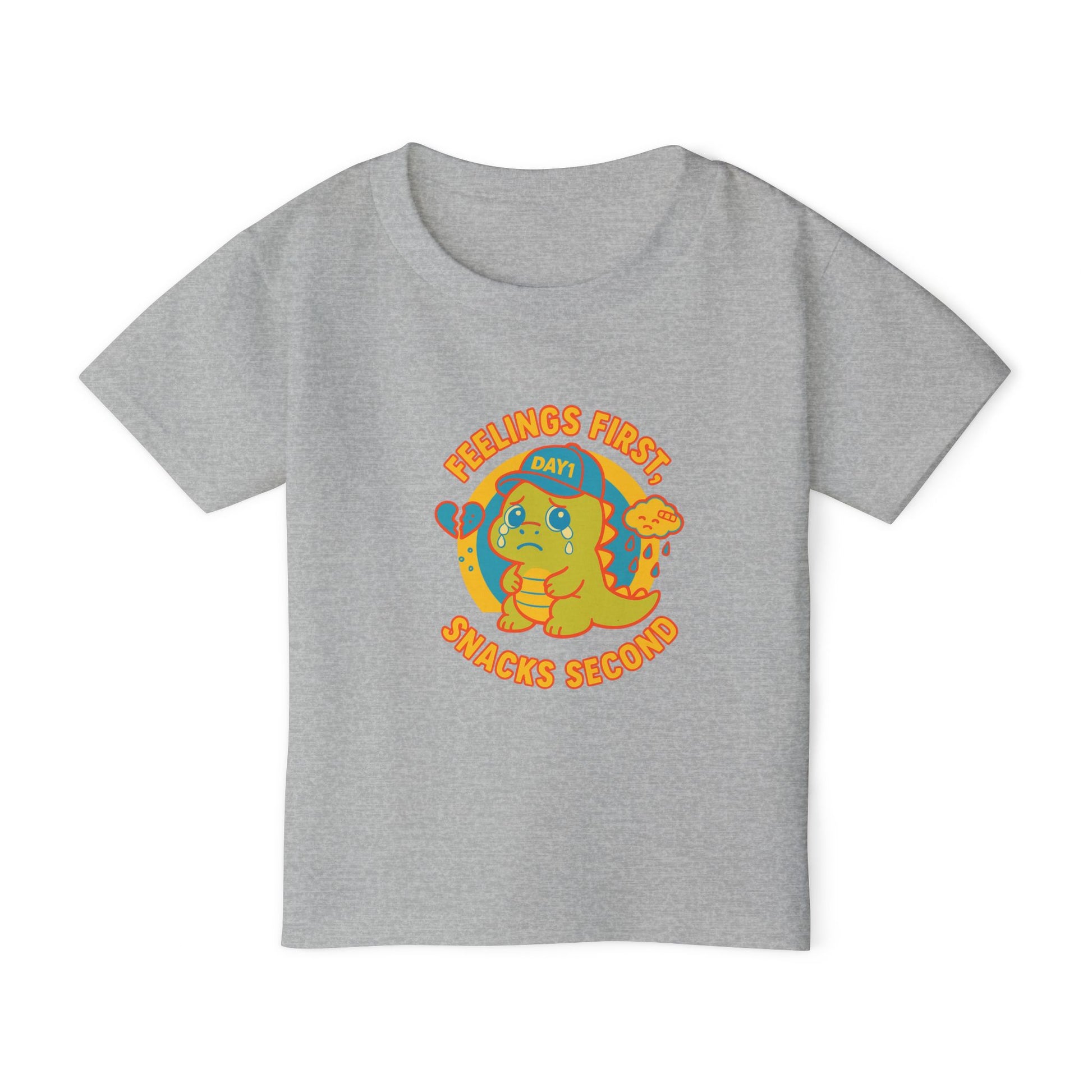 “Weepy Rex Feelings First Toddler T-Shirt“