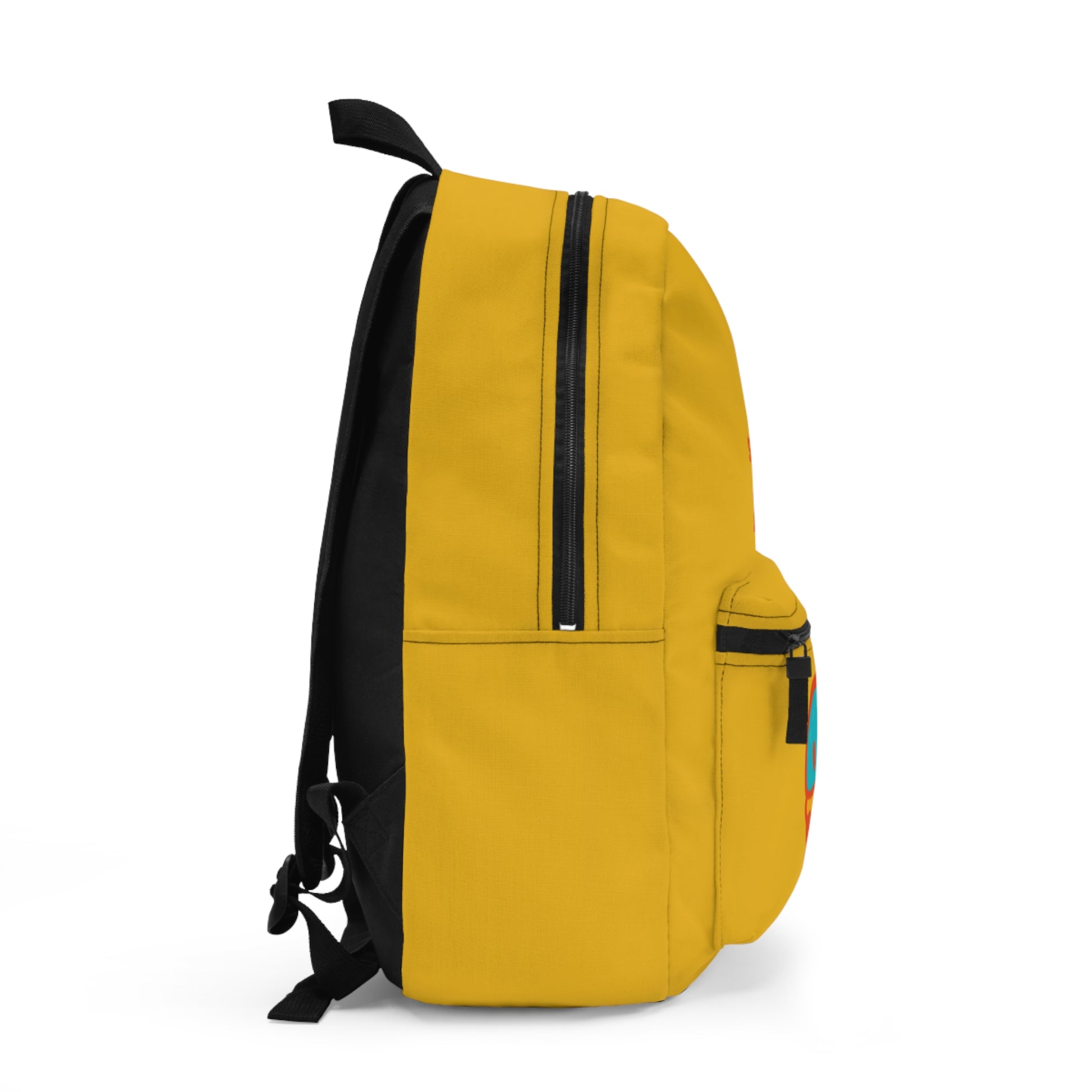 “Snacking Since Day1 Backpack - Stylish Yellow School & Travel Bag”