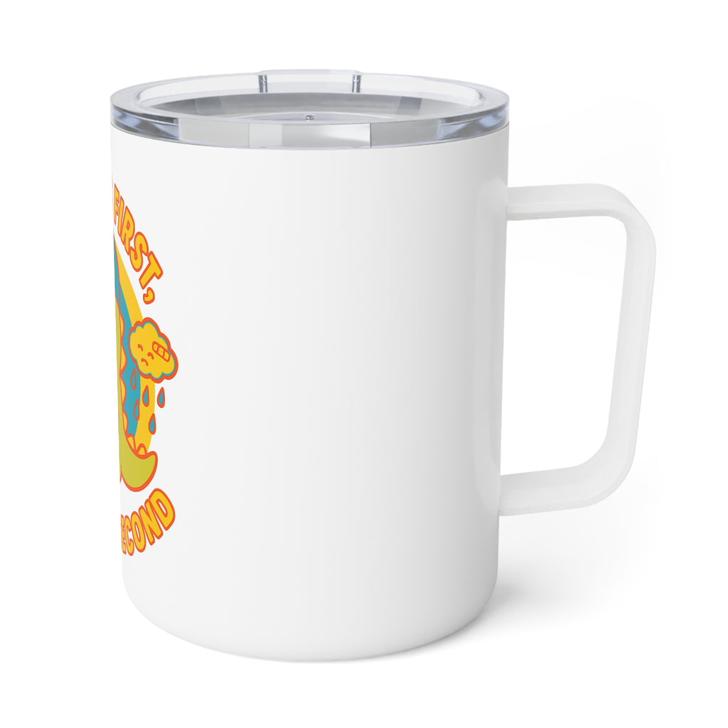 “Weepy Rex Dinosaur Mug - Insulated Coffee Cup”