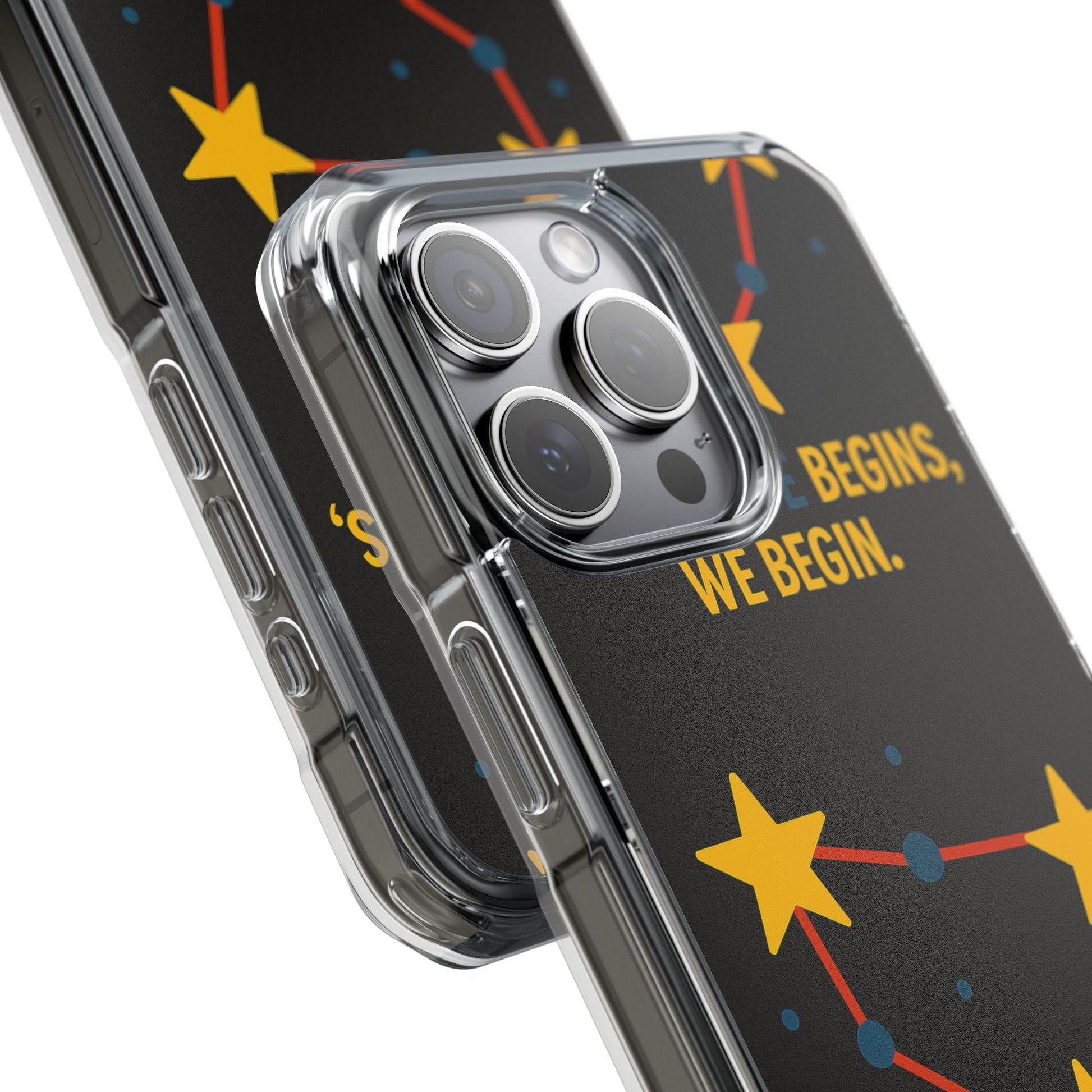 iPhone Case Star Constellation - MagSafe Compatible Clear Impact Protection