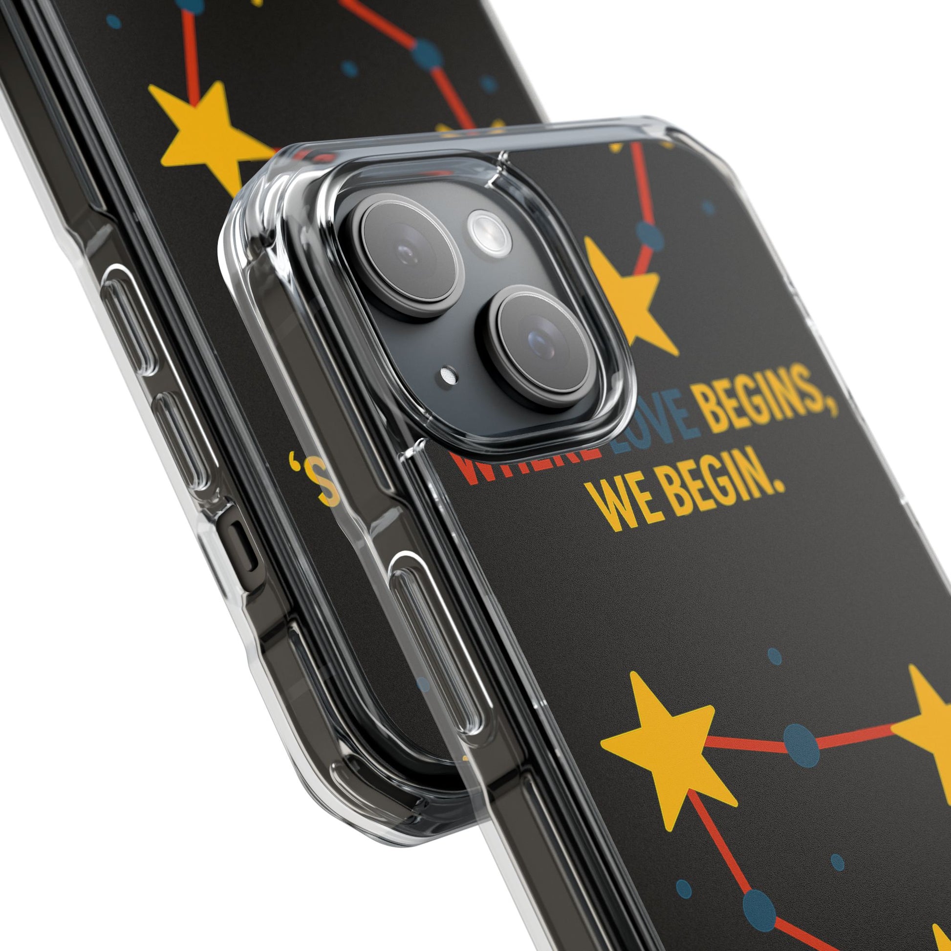 iPhone Case Star Constellation - MagSafe Compatible Clear Impact Protection
