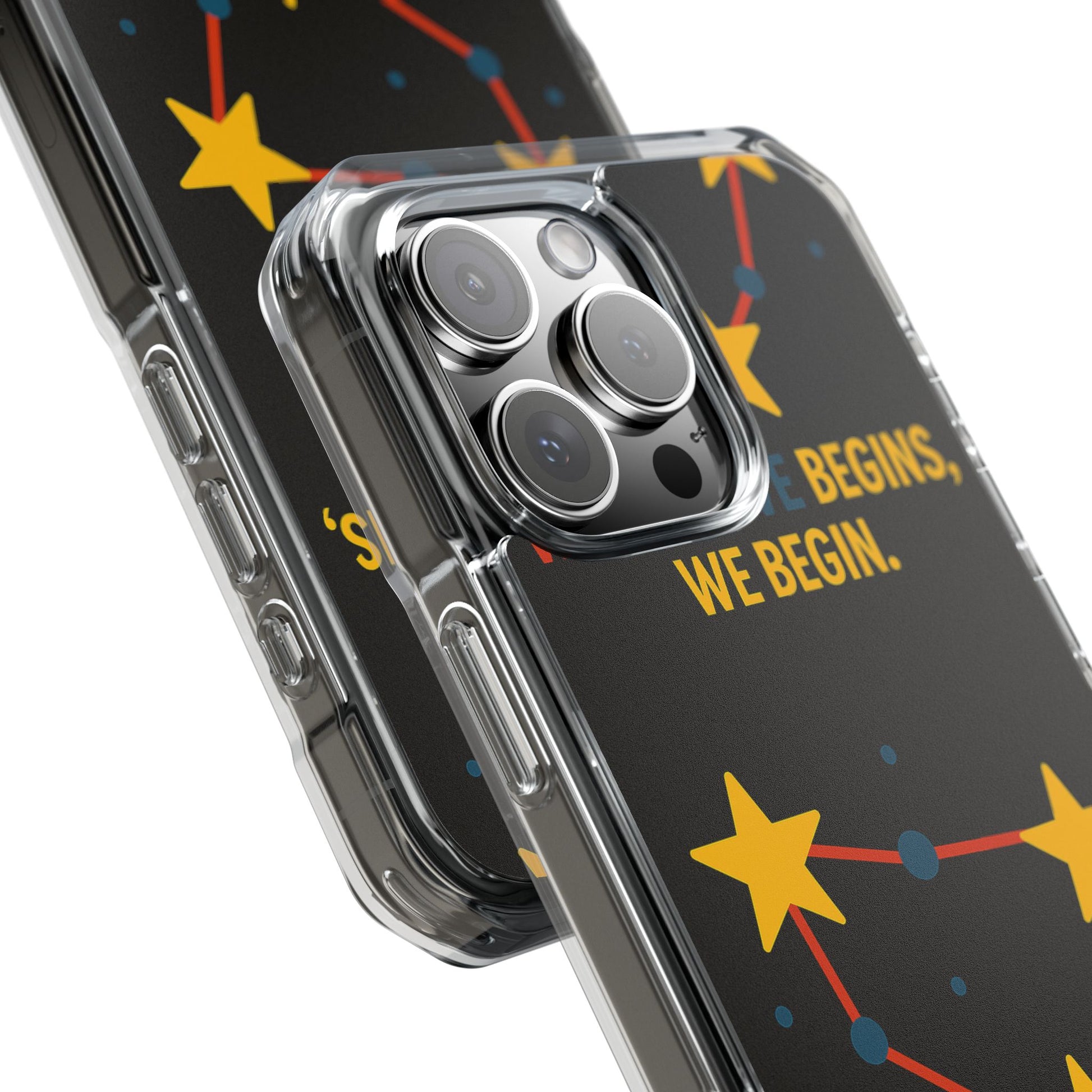 iPhone Case Star Constellation - MagSafe Compatible Clear Impact Protection