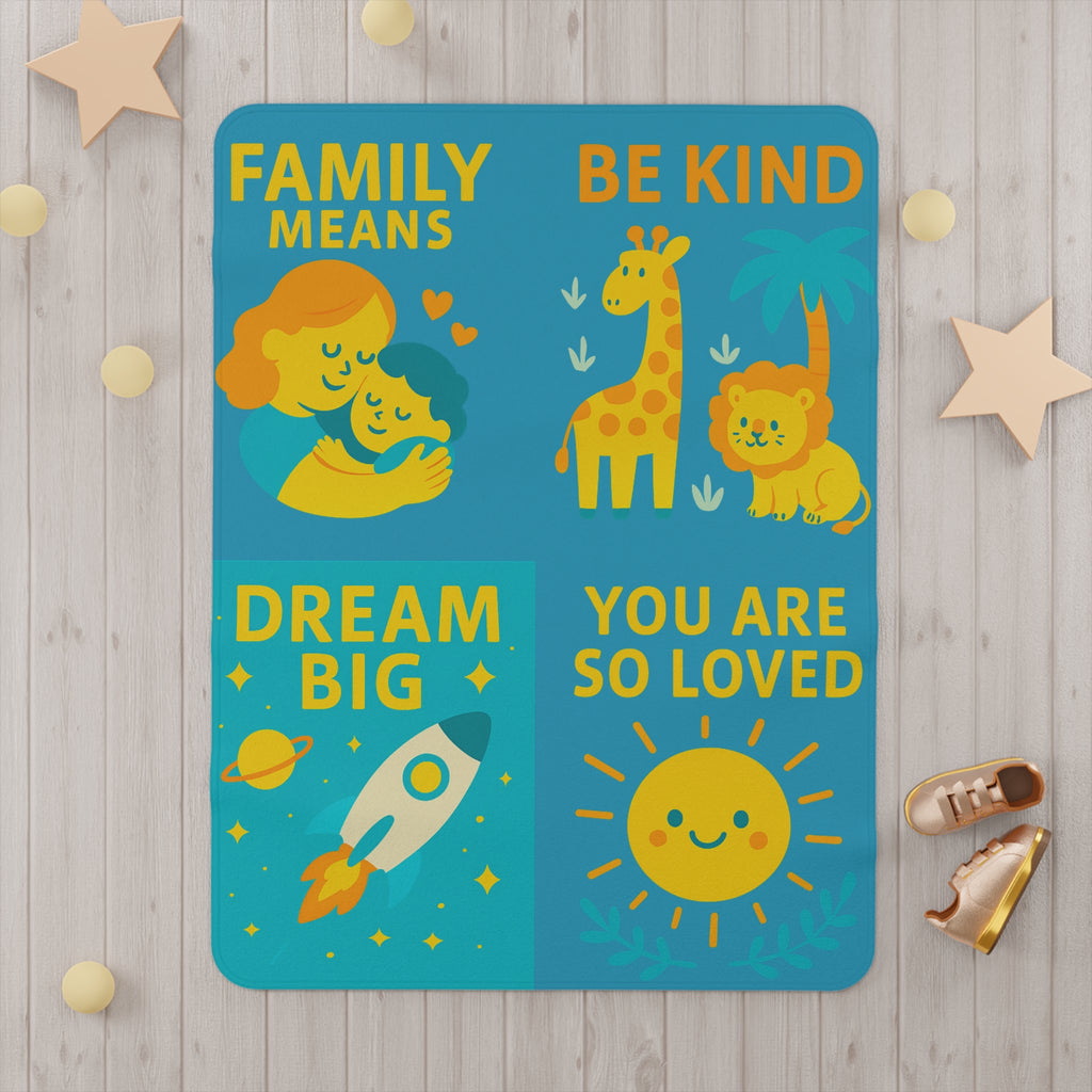 Toddler Blanket - Family Love & Kindness