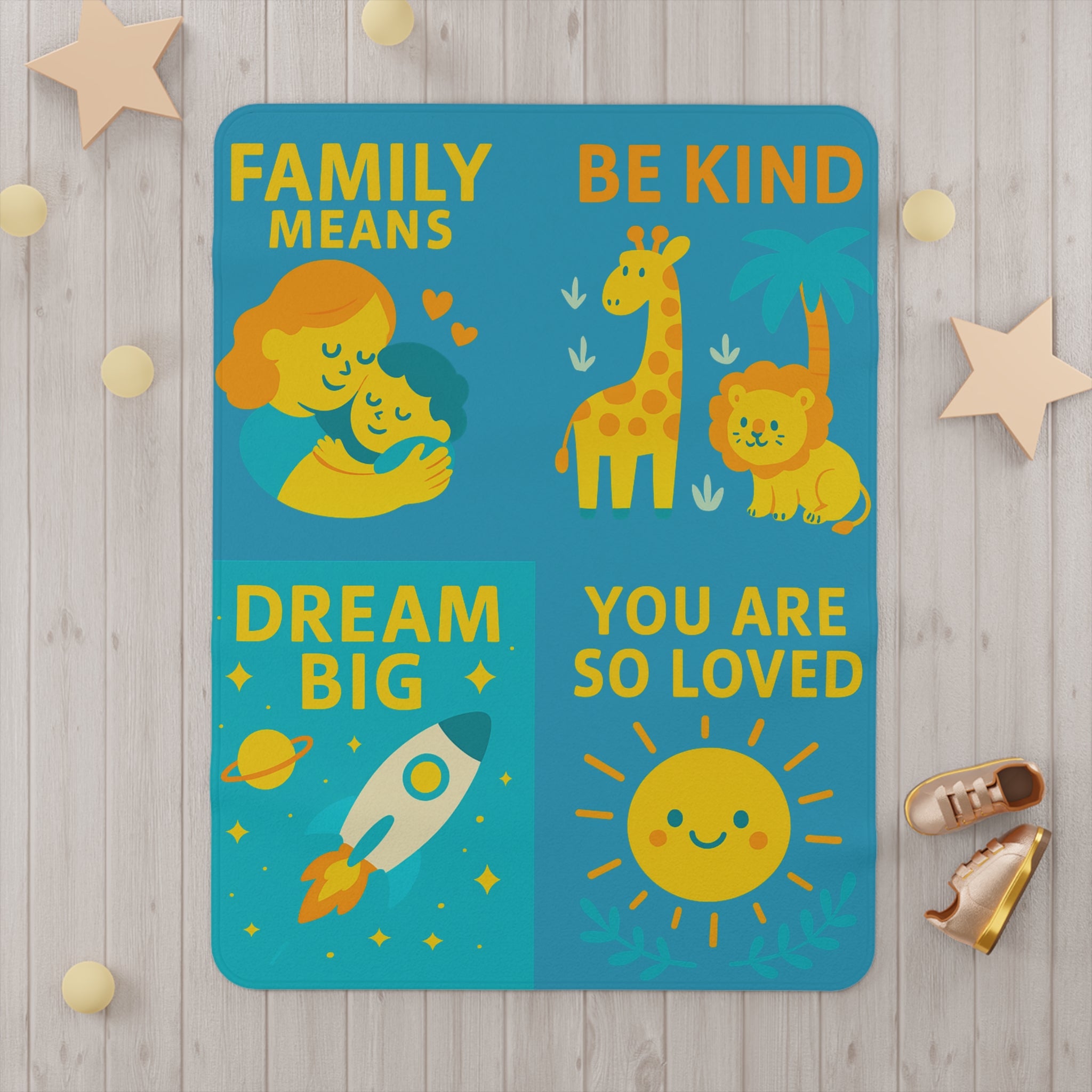 Toddler Blanket - Family Love & Kindness