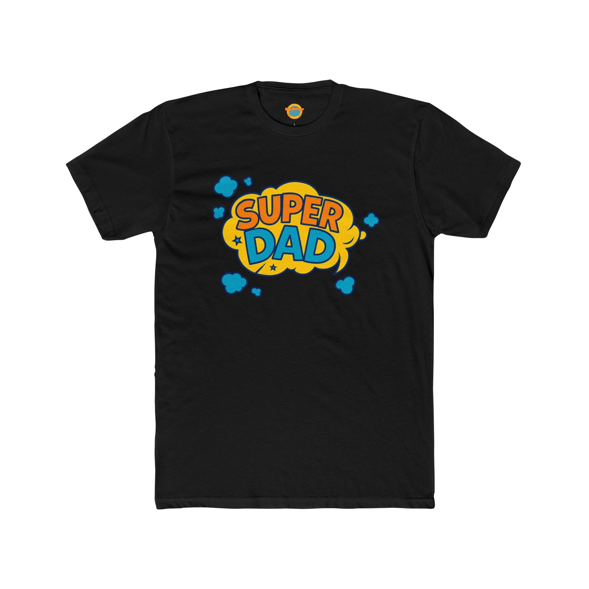 Cotton Crew Tee - Day1father Branded Super Dad Tee