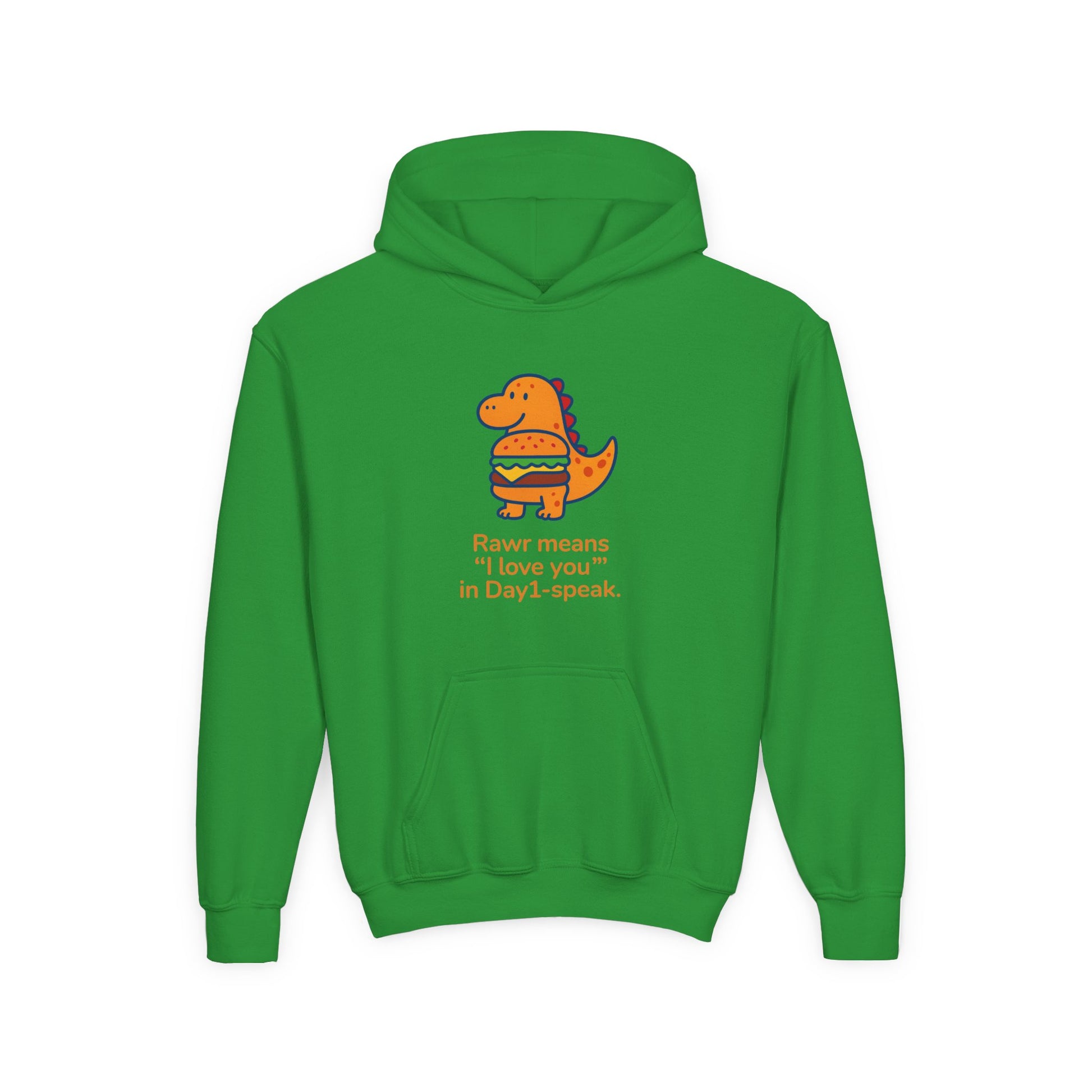 “Rawrie Dinosaur Youth Hoodie - Rawr Means I Love You Kids Sweatshirt”