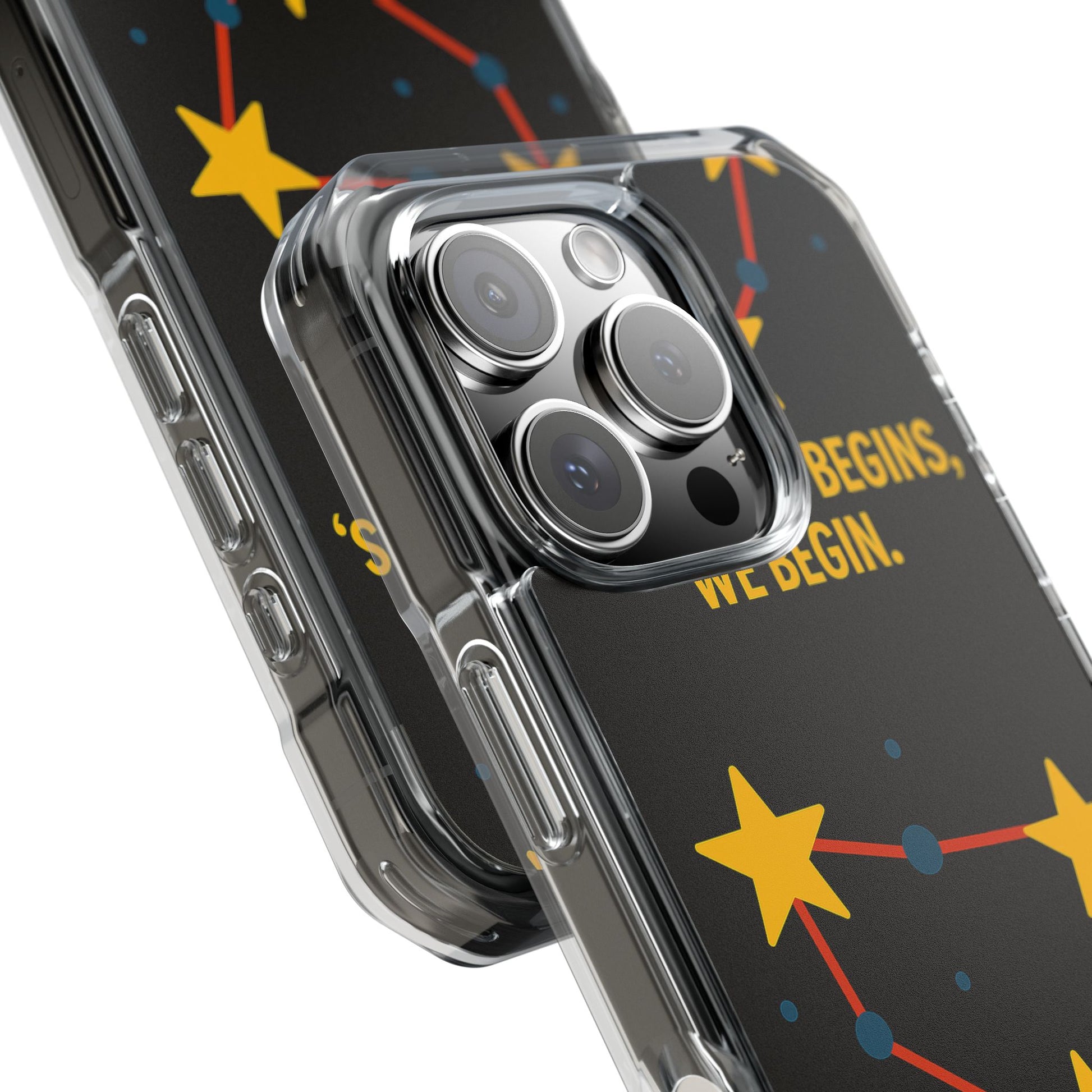 iPhone Case Star Constellation - MagSafe Compatible Clear Impact Protection