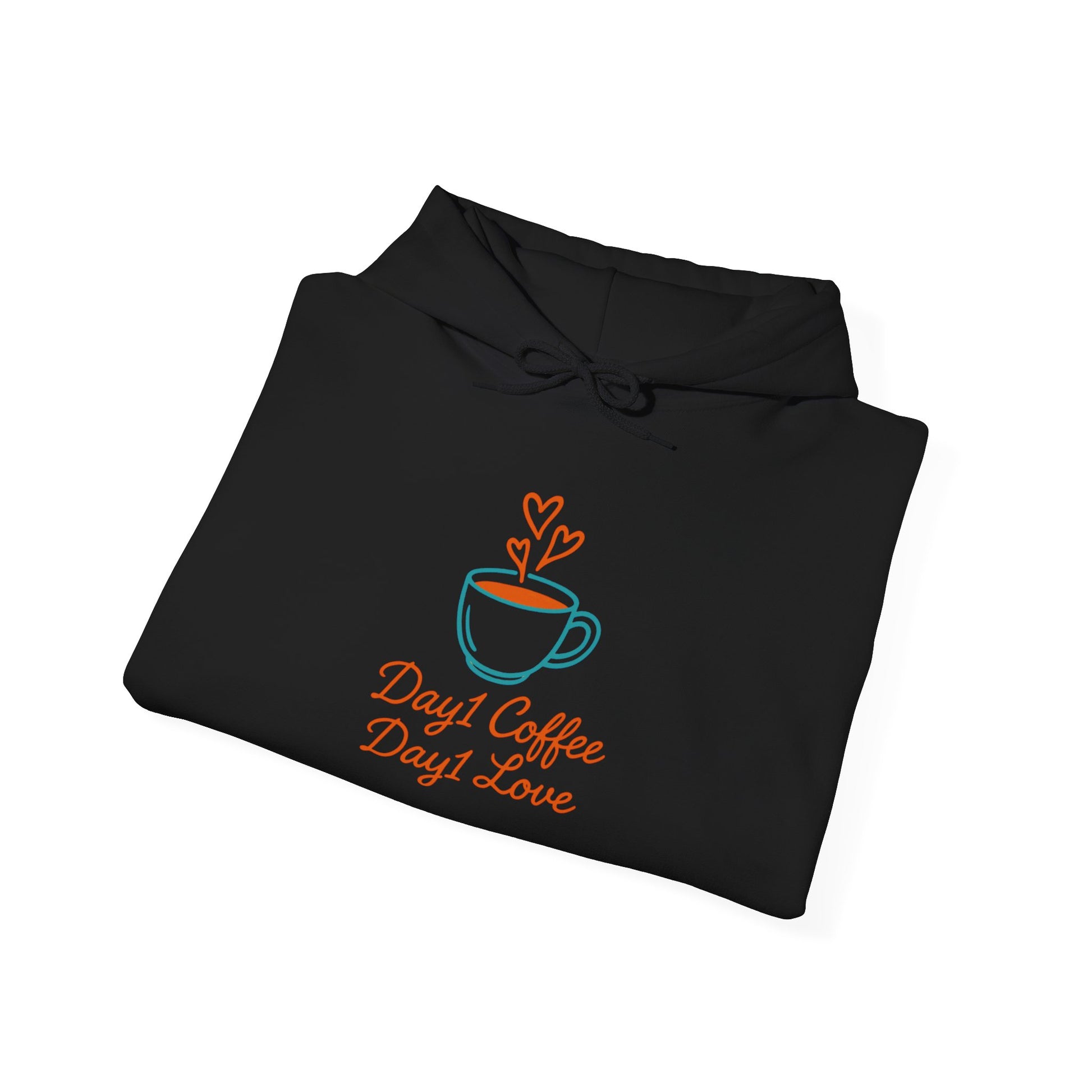 “Day1 Coffee Love Hoodie - Cozy Sweatshirt”