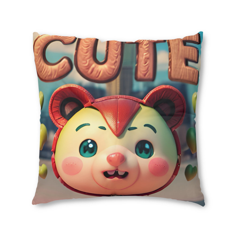 “Cute Aww BB Bear -  Tufted Floor Pillow“