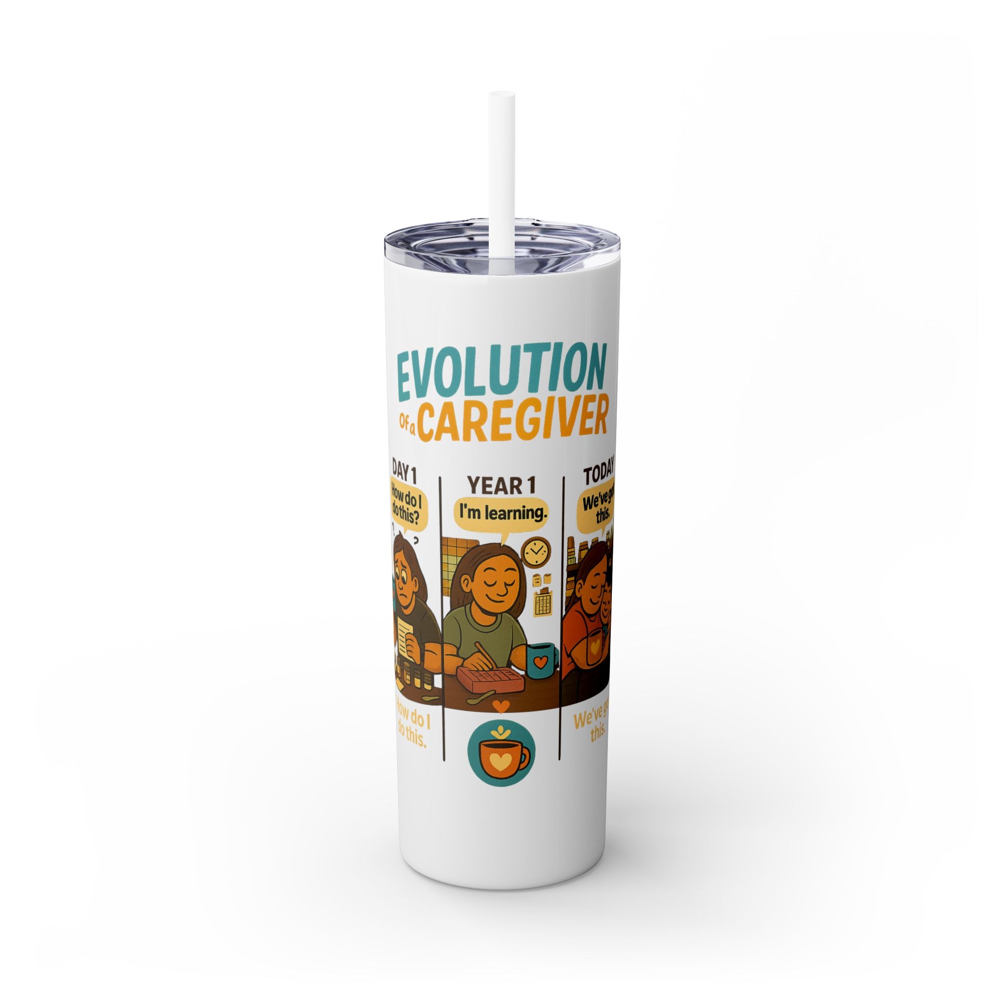 Evolution of a Caregiver Tumbler | Day1 to Today | Caregiver Journey Gift | Day1Father