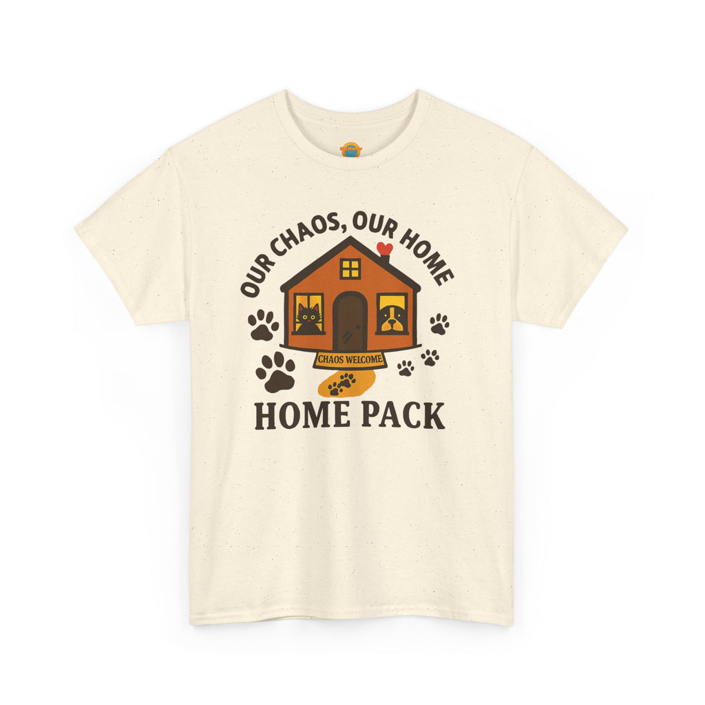 Pet Lovers Tee - Our Chaos, Our Home Unisex Heavy Cotton