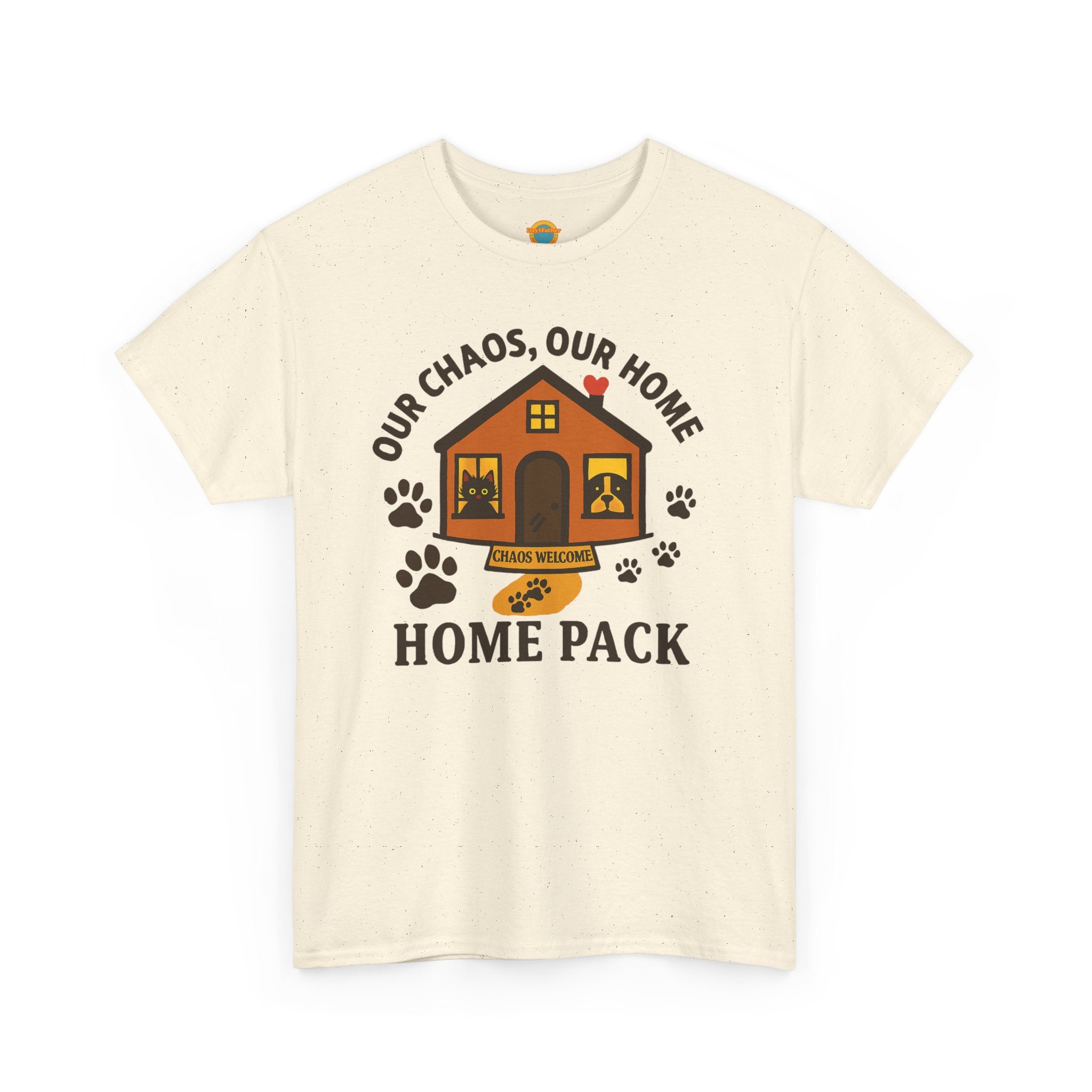 Pet Lovers Tee - Our Chaos, Our Home Unisex Heavy Cotton