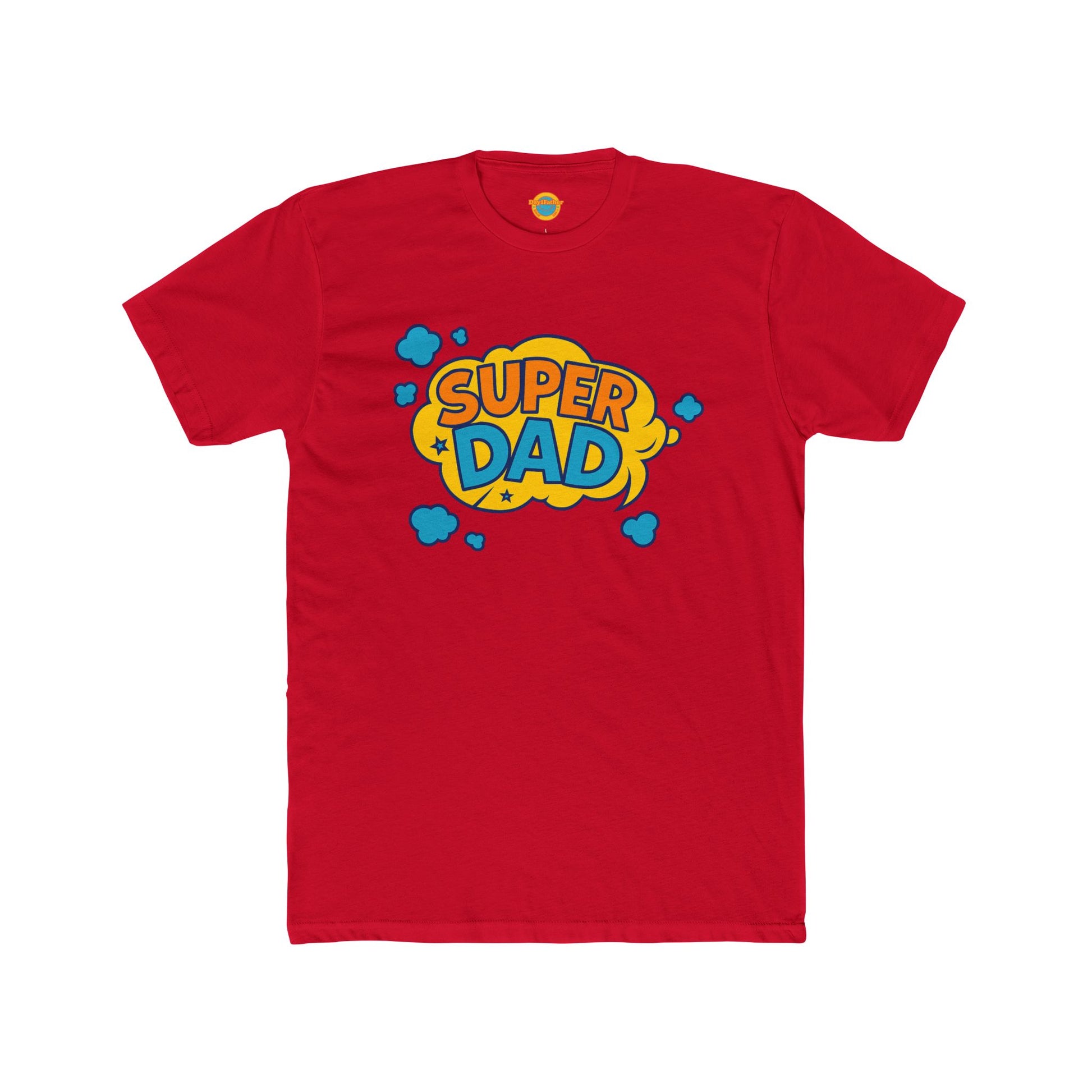 Cotton Crew Tee - Day1father Branded Super Dad Tee