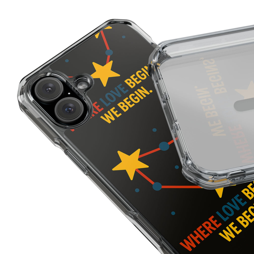 iPhone Case Star Constellation - MagSafe Compatible Clear Impact Protection