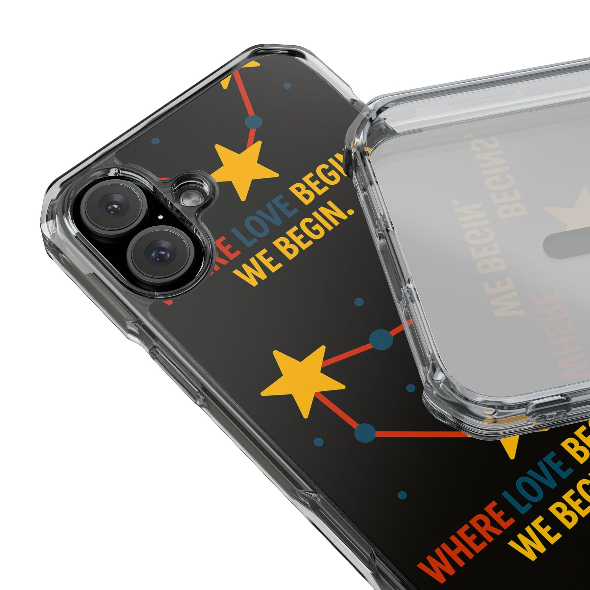 iPhone Case Star Constellation - MagSafe Compatible Clear Impact Protection