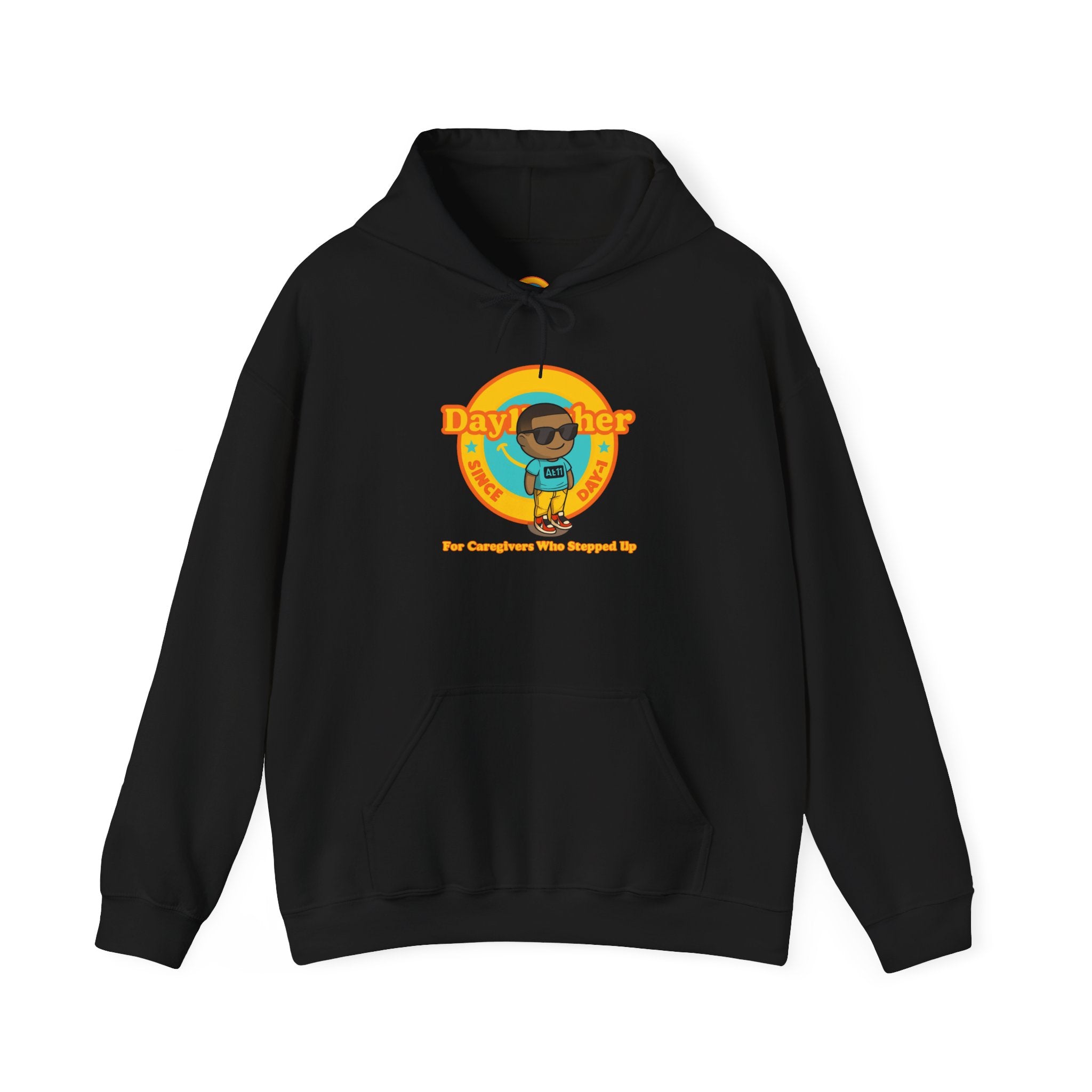 Day1Father Caregiver Hoodie - The Kid Who Became the Parent at 11 | Raw Real Unapologetic