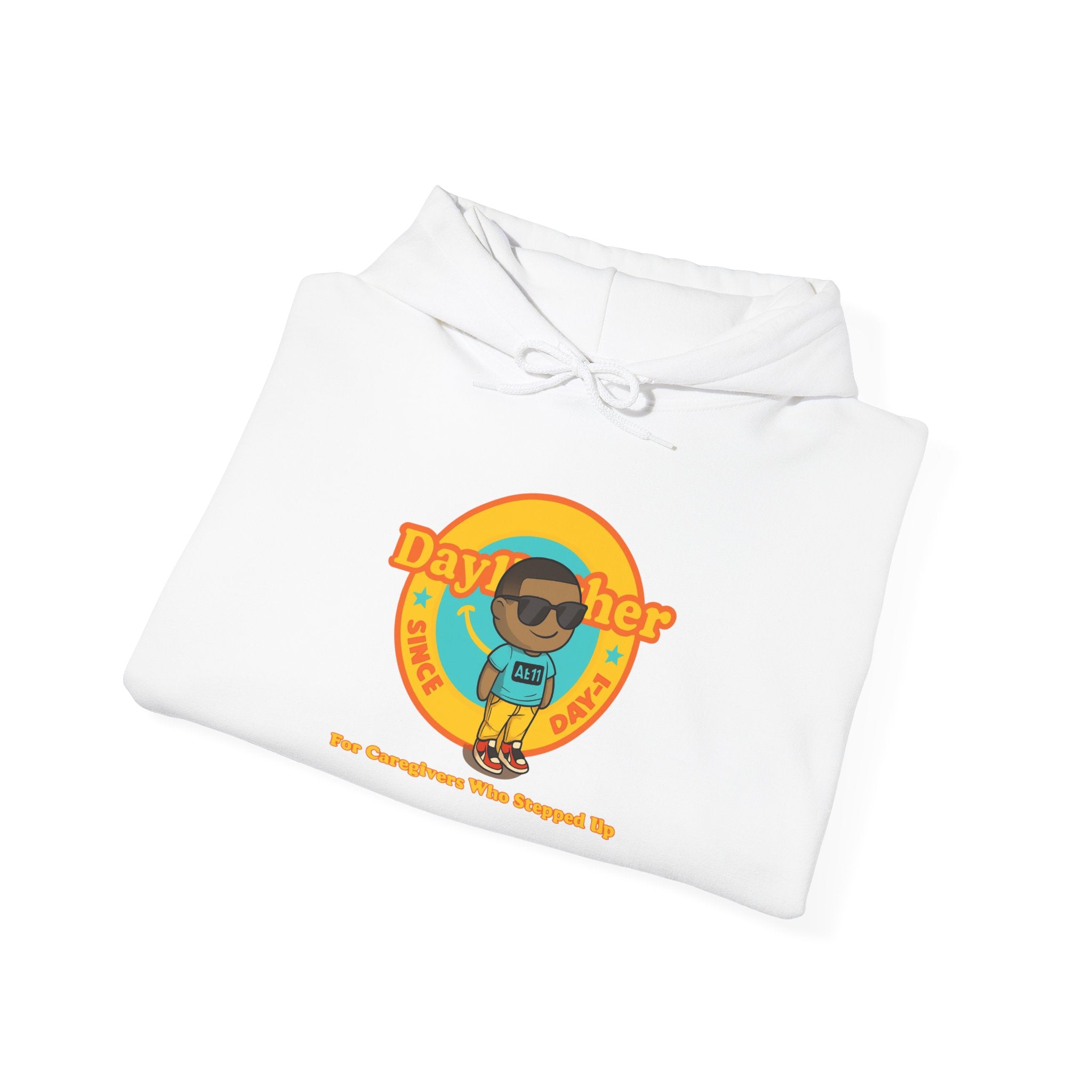 Day1Father Caregiver Hoodie - The Kid Who Became the Parent at 11 | Raw Real Unapologetic