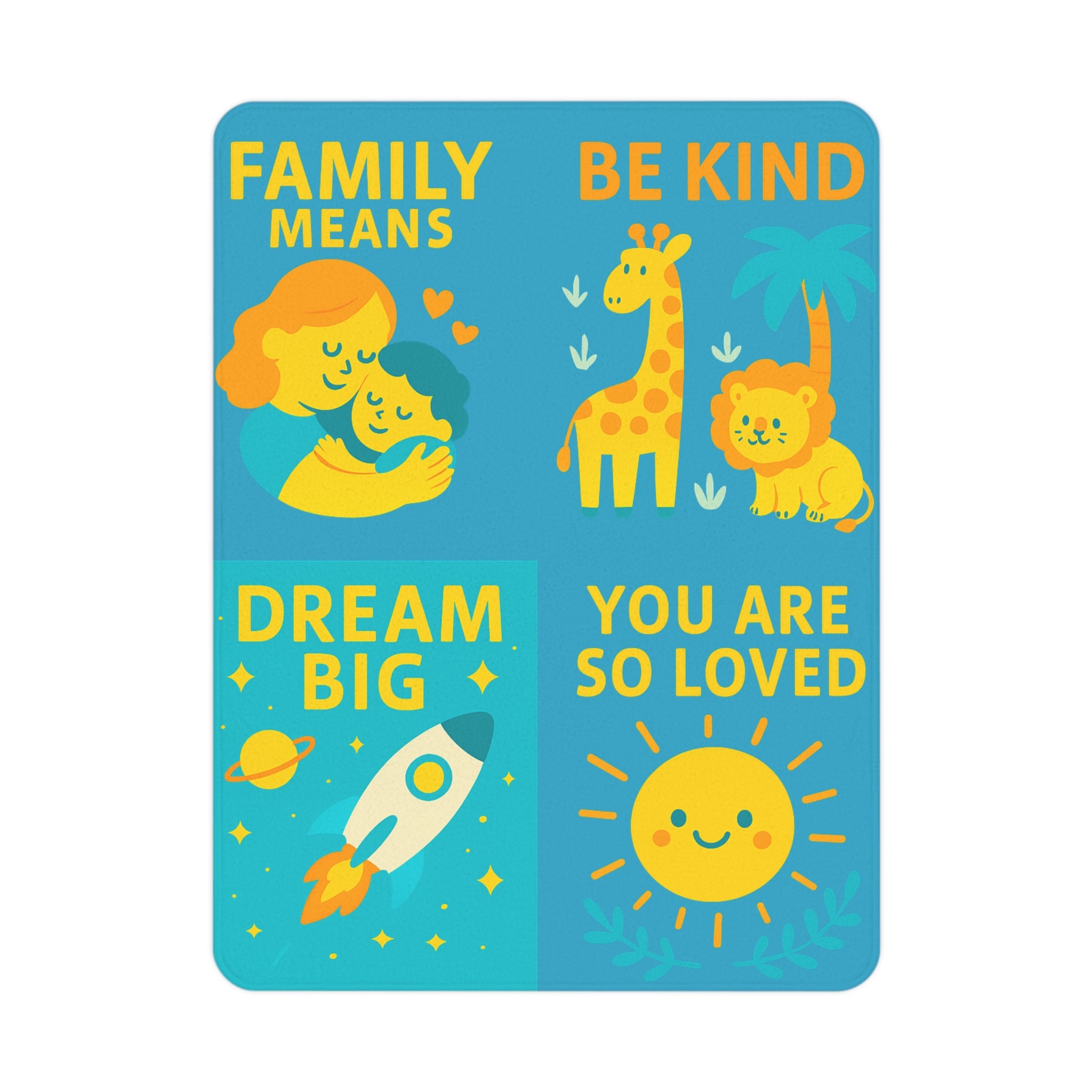 Toddler Blanket - Family Love & Kindness