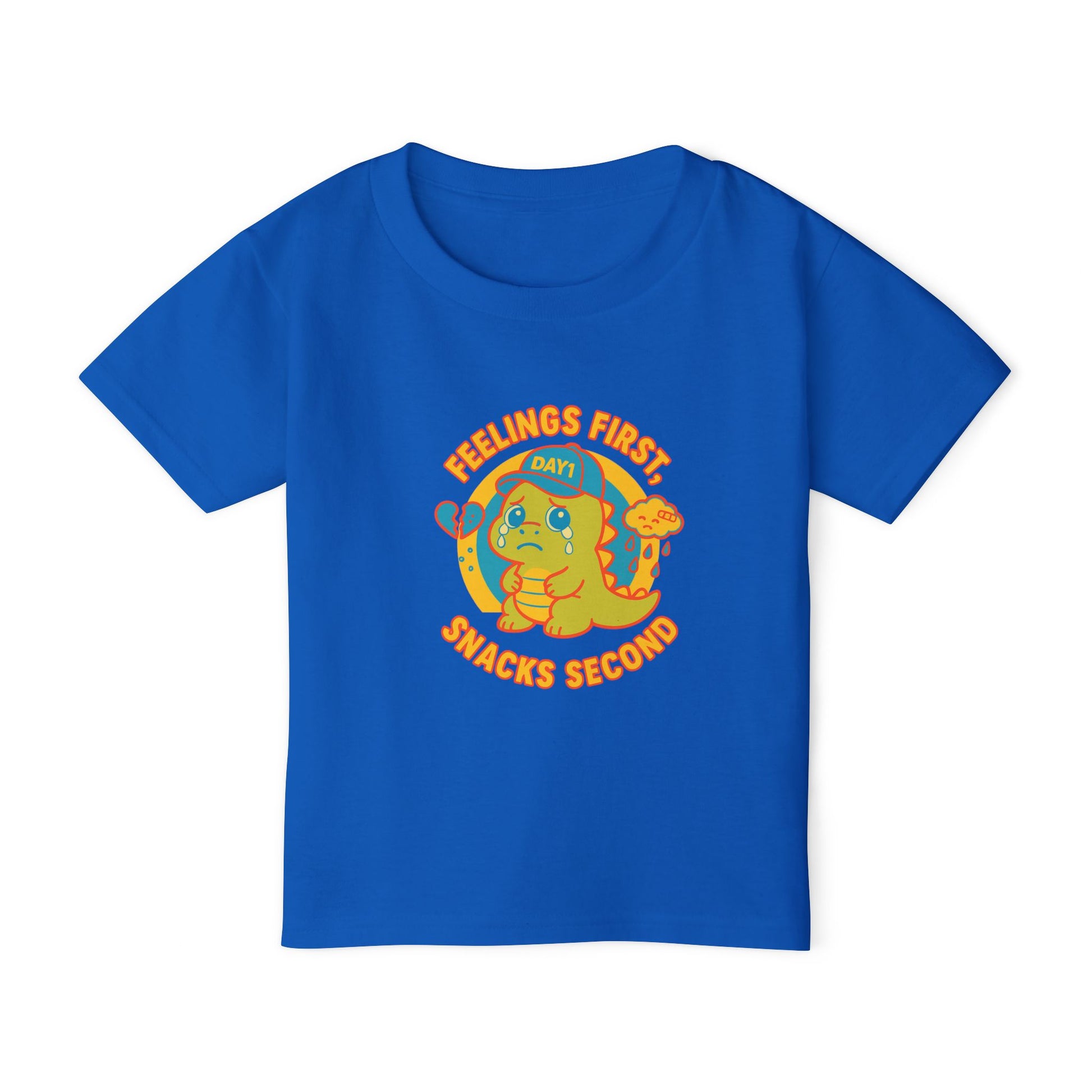 “Weepy Rex Feelings First Toddler T-Shirt“