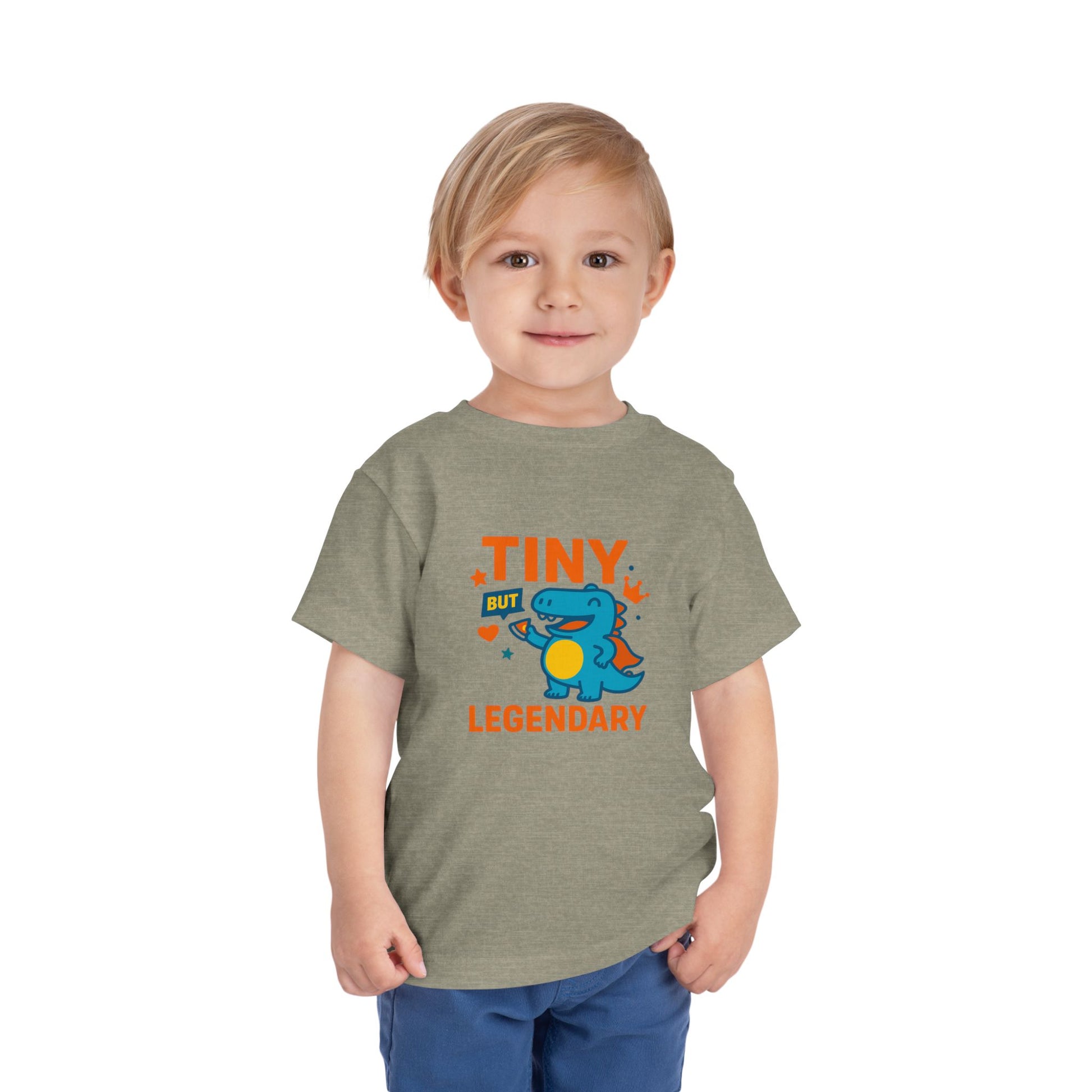 Tiny Legendary Dinosaur T-Shirt - Toddler Short Sleeve Tee