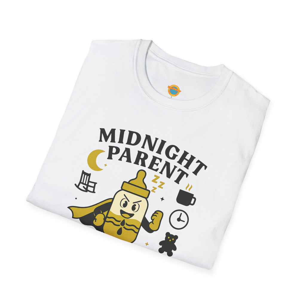 Midnight Parent Hero T-Shirt, Sleep Deprived Mom & Dad Shirt