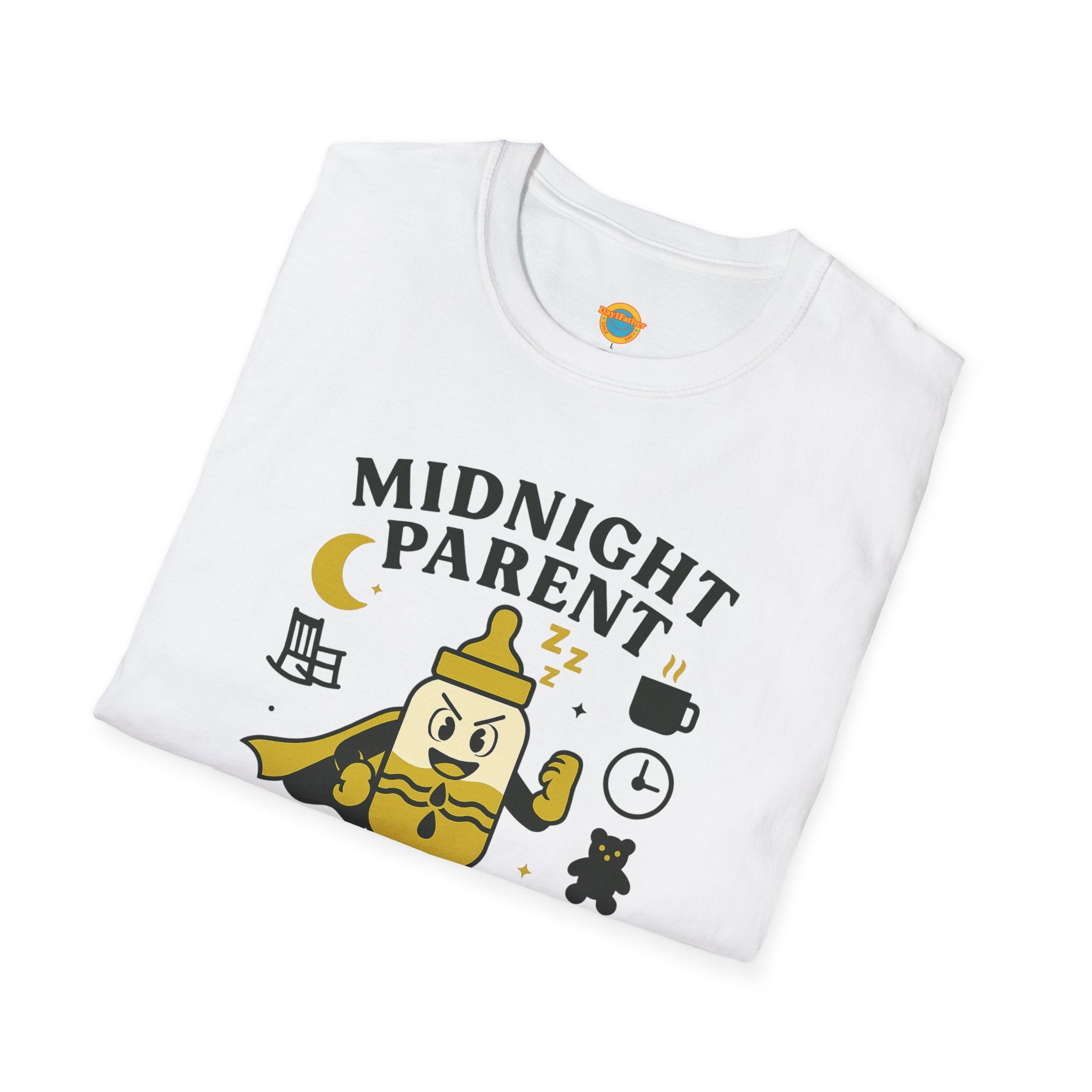 Midnight Parent Hero T-Shirt, Sleep Deprived Mom & Dad Shirt