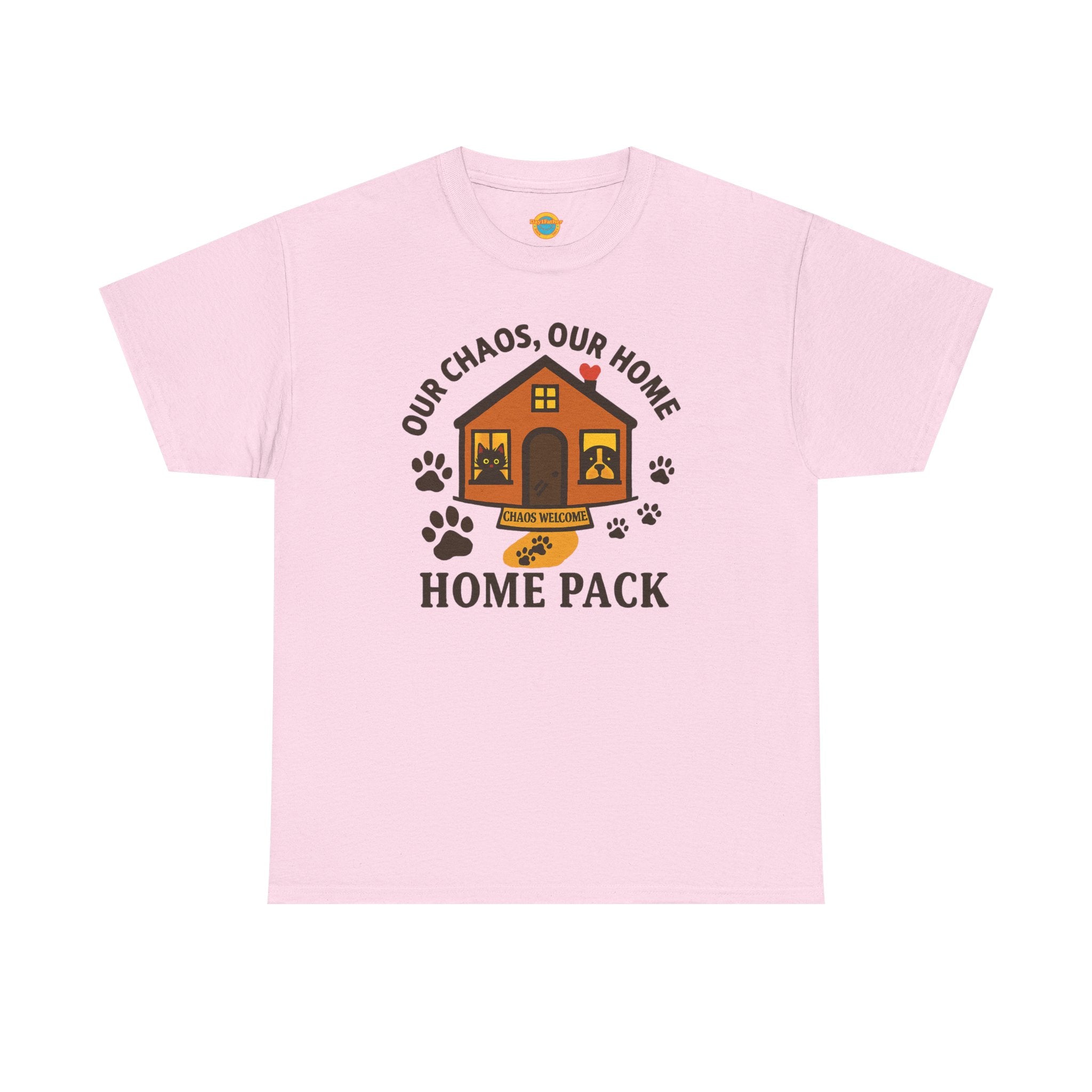 Pet Lovers Tee - Our Chaos, Our Home Unisex Heavy Cotton