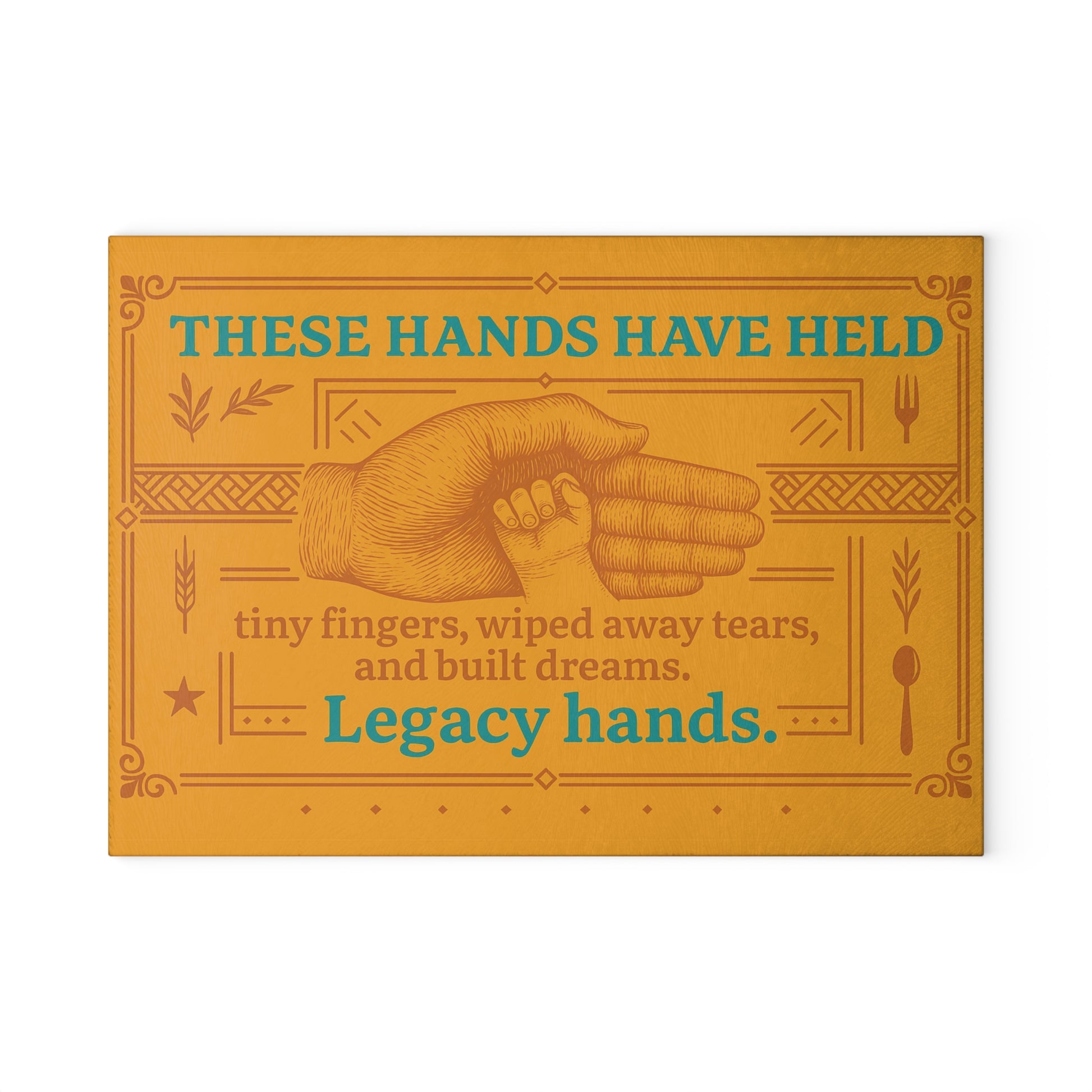 “Legacy Hands Glass Cutting Board - Day1Family