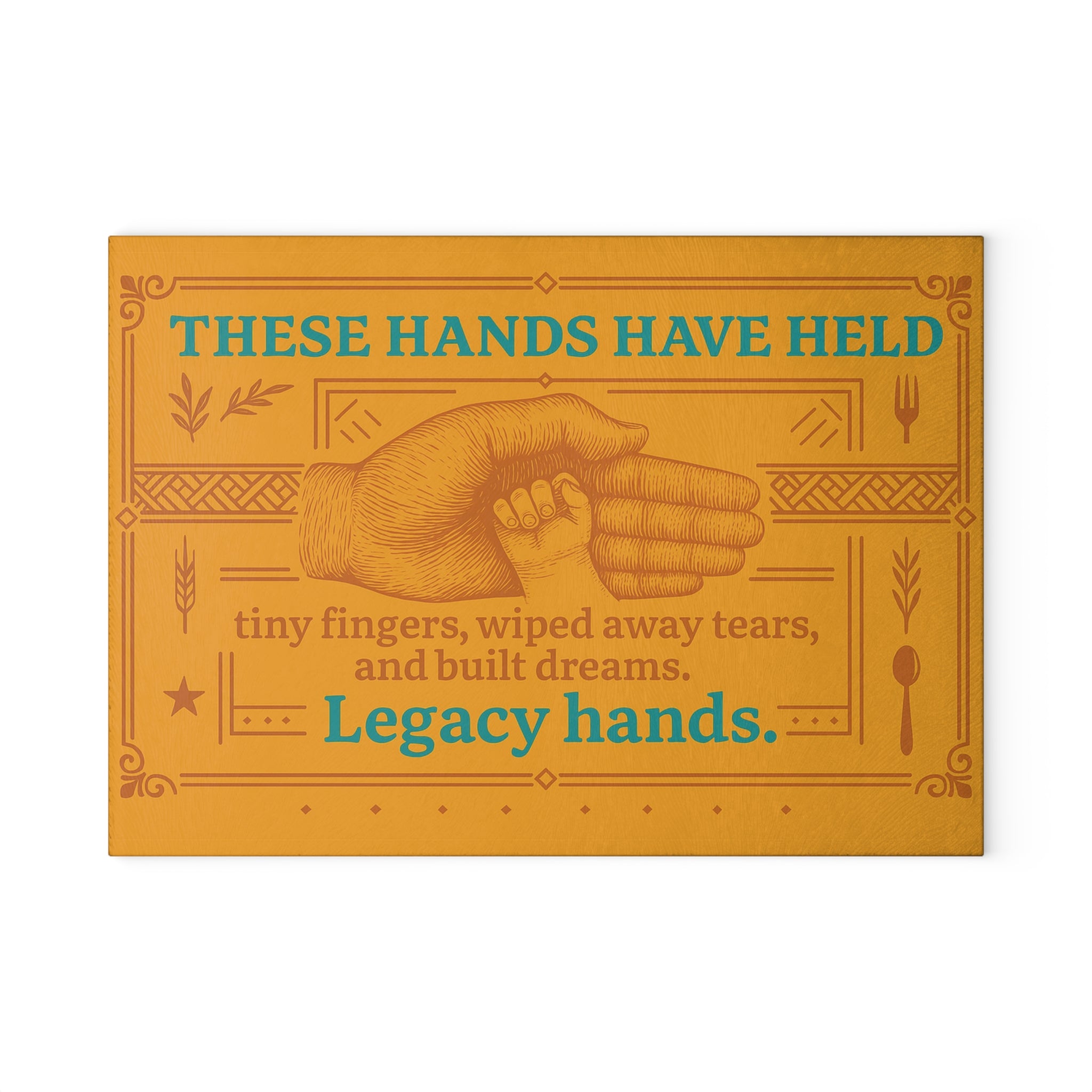 “Legacy Hands Glass Cutting Board - Day1Family