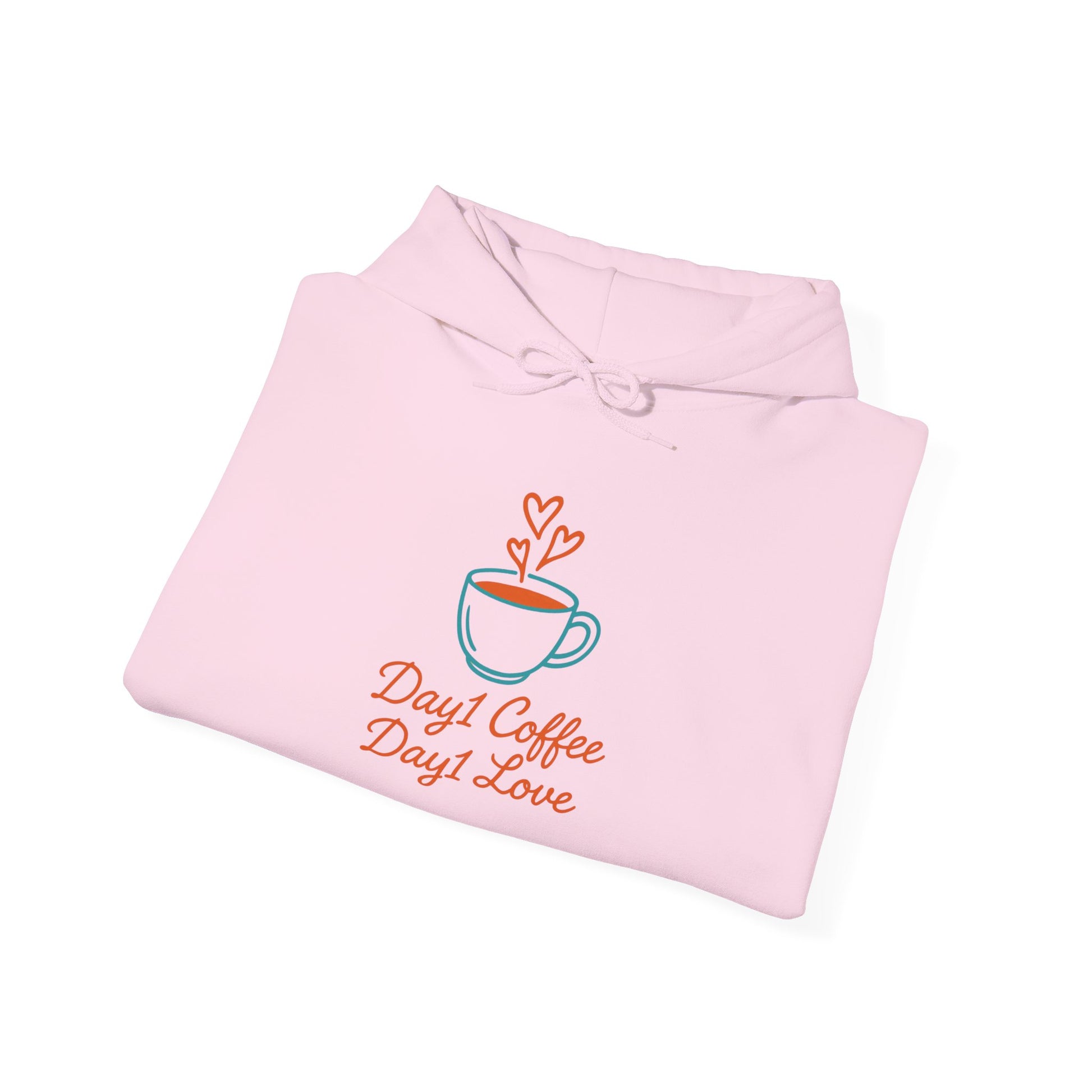 “Day1 Coffee Love Hoodie - Cozy Sweatshirt”