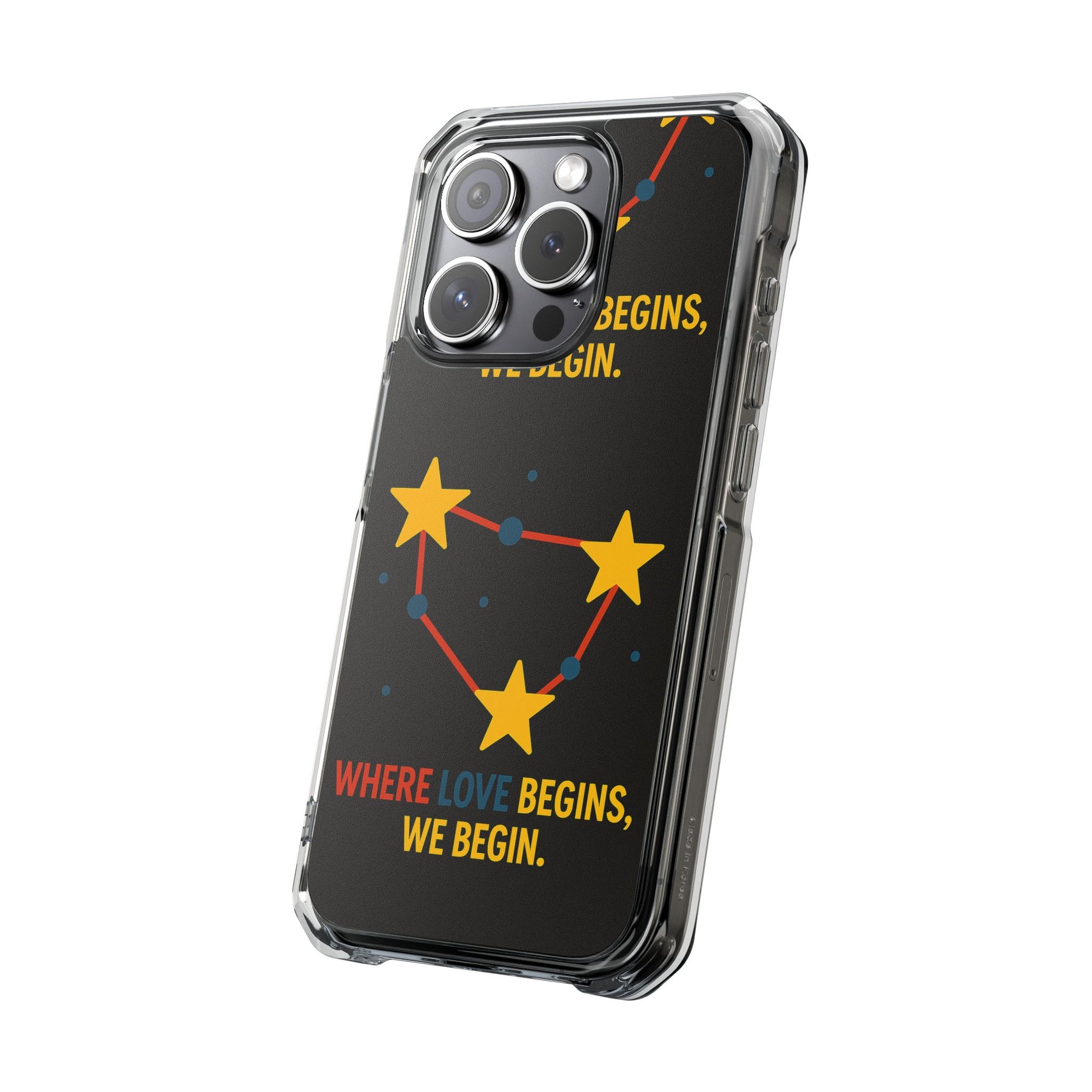 iPhone Case Star Constellation - MagSafe Compatible Clear Impact Protection