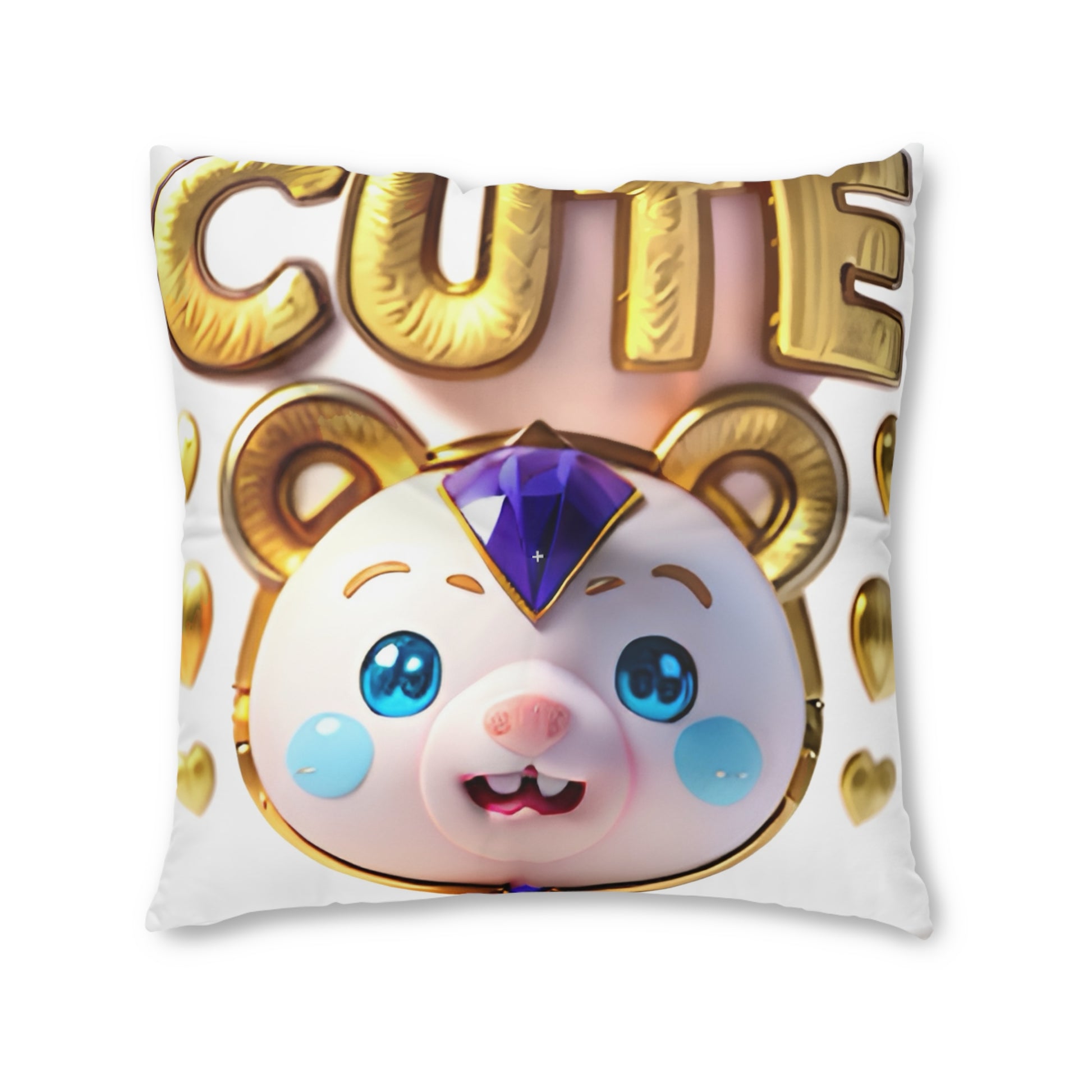 Tufted Floor Pillow- Aww BB Bear