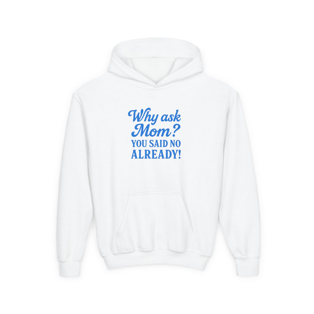 Youth Hoodie- Why Ask Mom