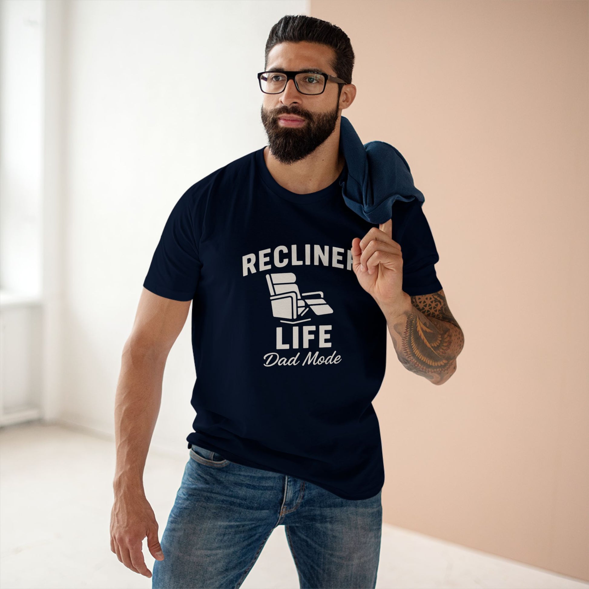 Tee Shirt Dad Mode Recliner Life Adult Staple Tee
