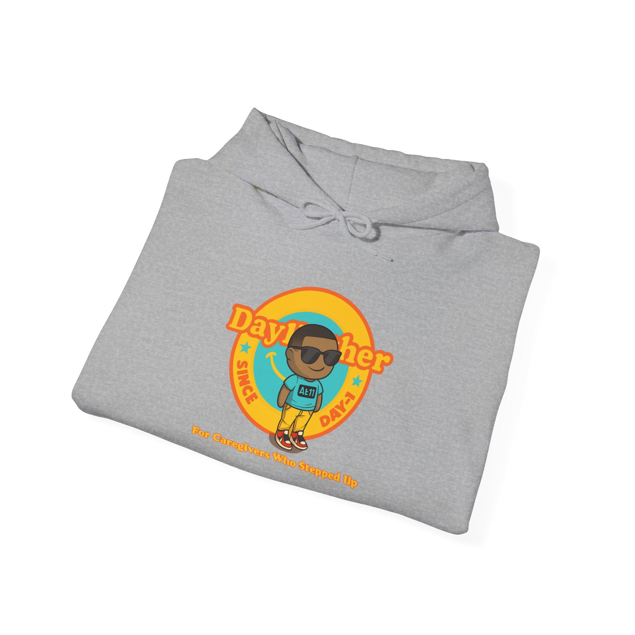 Day1Father Caregiver Hoodie - The Kid Who Became the Parent at 11 | Raw Real Unapologetic