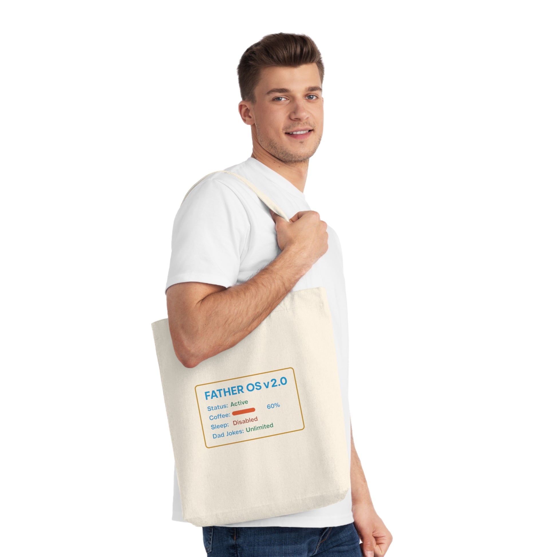 “Day1Father Tech Dad Tote Bag”