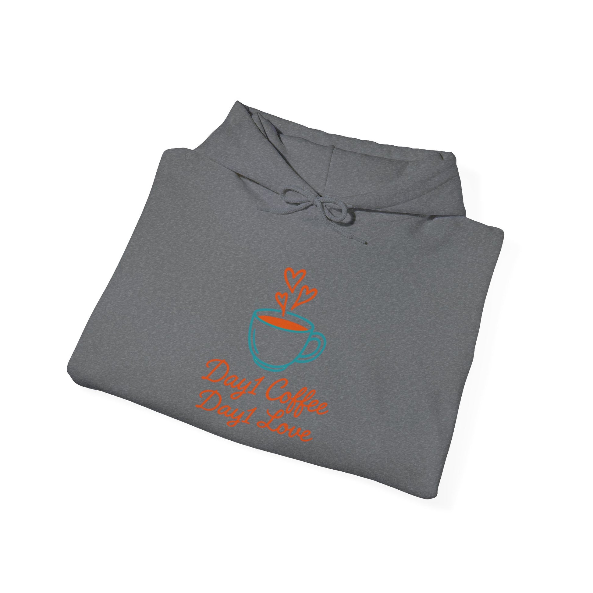 “Day1 Coffee Love Hoodie - Cozy Sweatshirt”