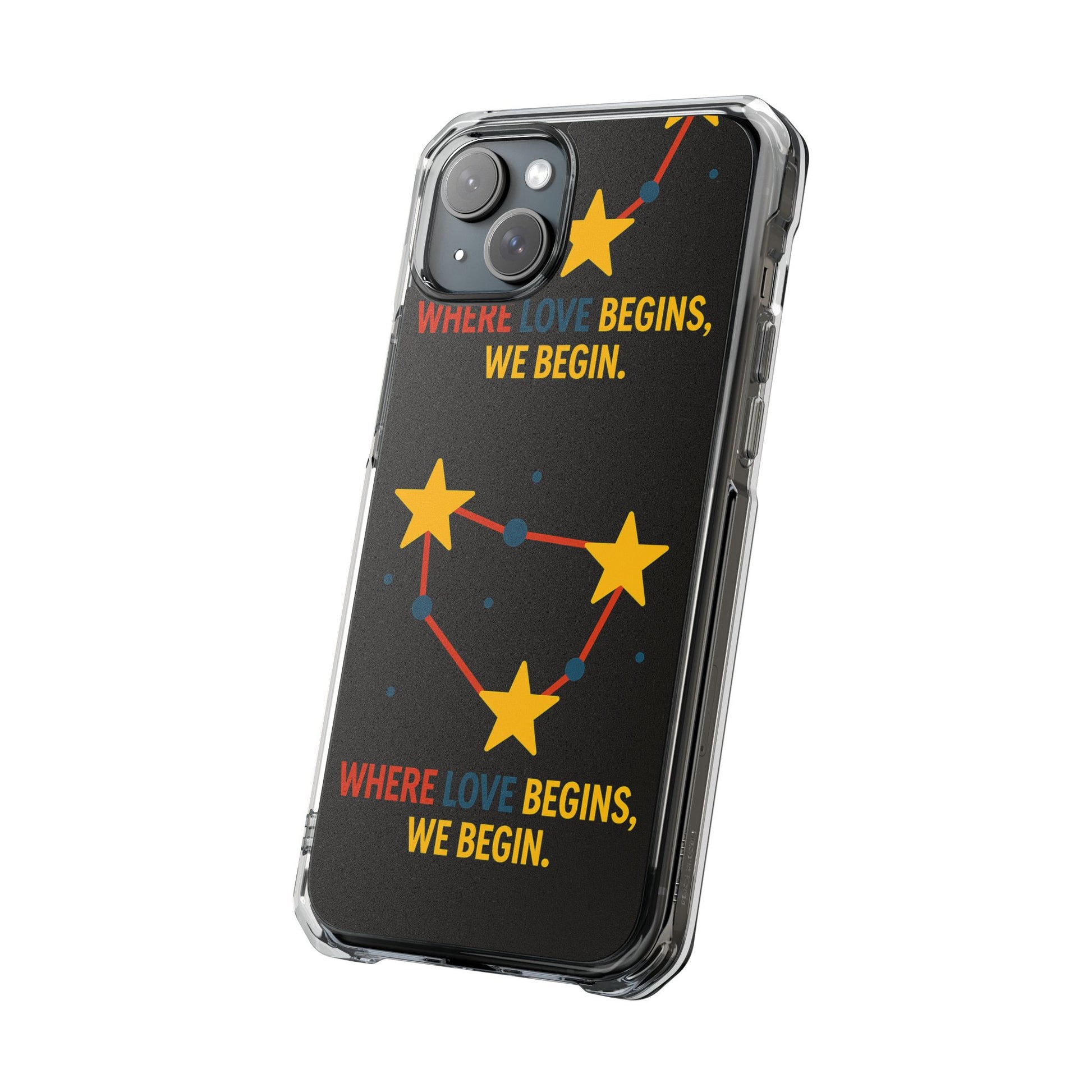 iPhone Case Star Constellation - MagSafe Compatible Clear Impact Protection