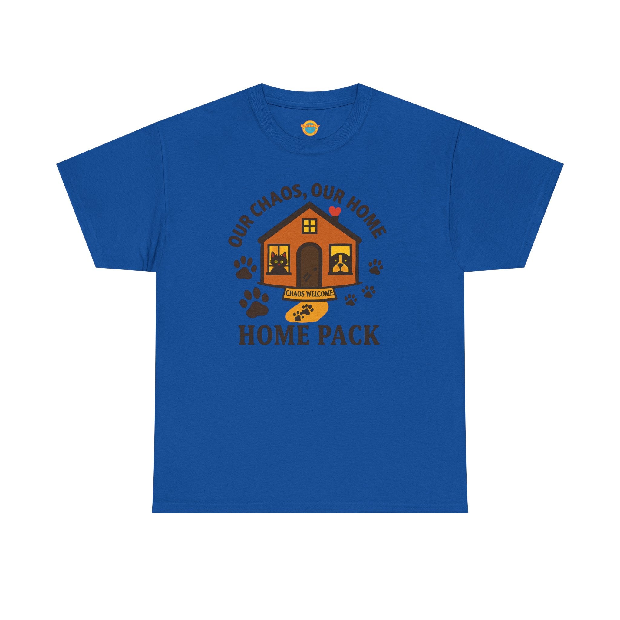Pet Lovers Tee - Our Chaos, Our Home Unisex Heavy Cotton