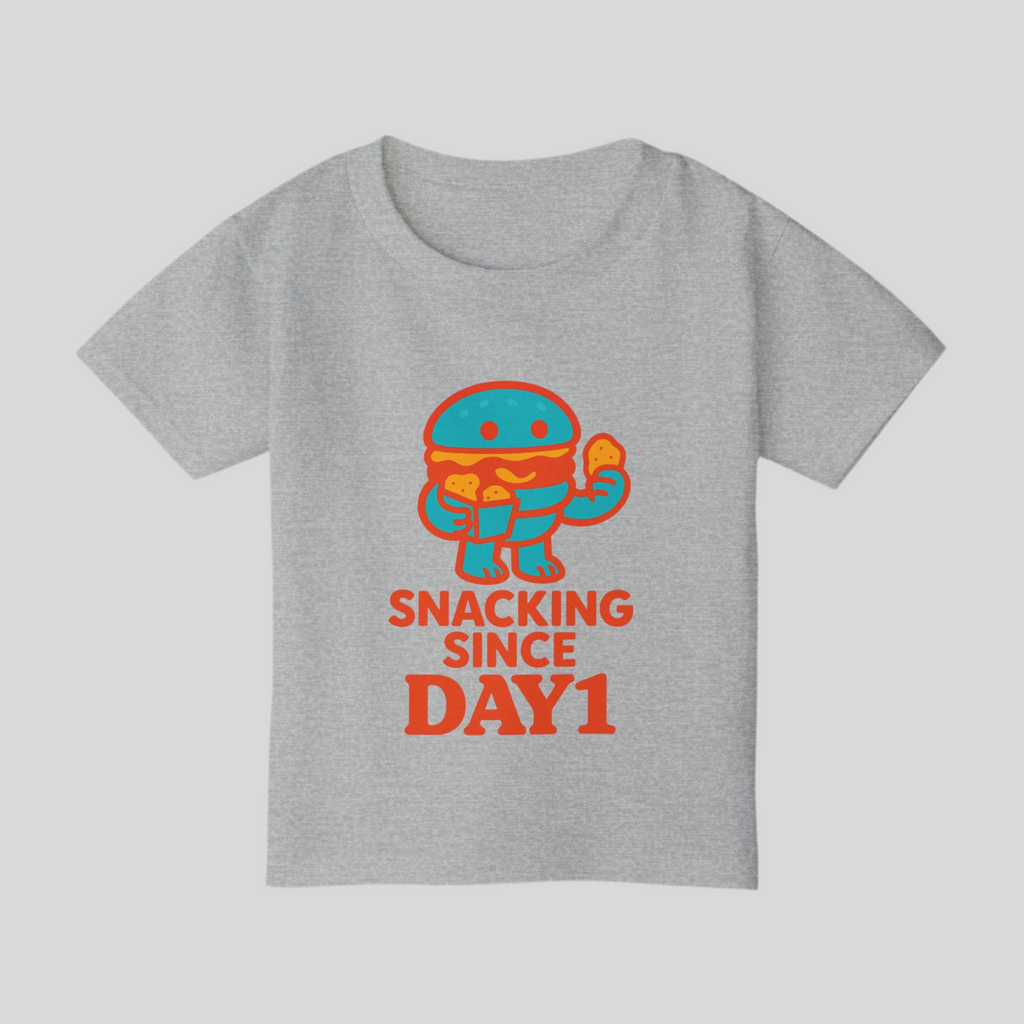 “Little Munchie Toddler T-Shirt - Snacking Since Day 1”
